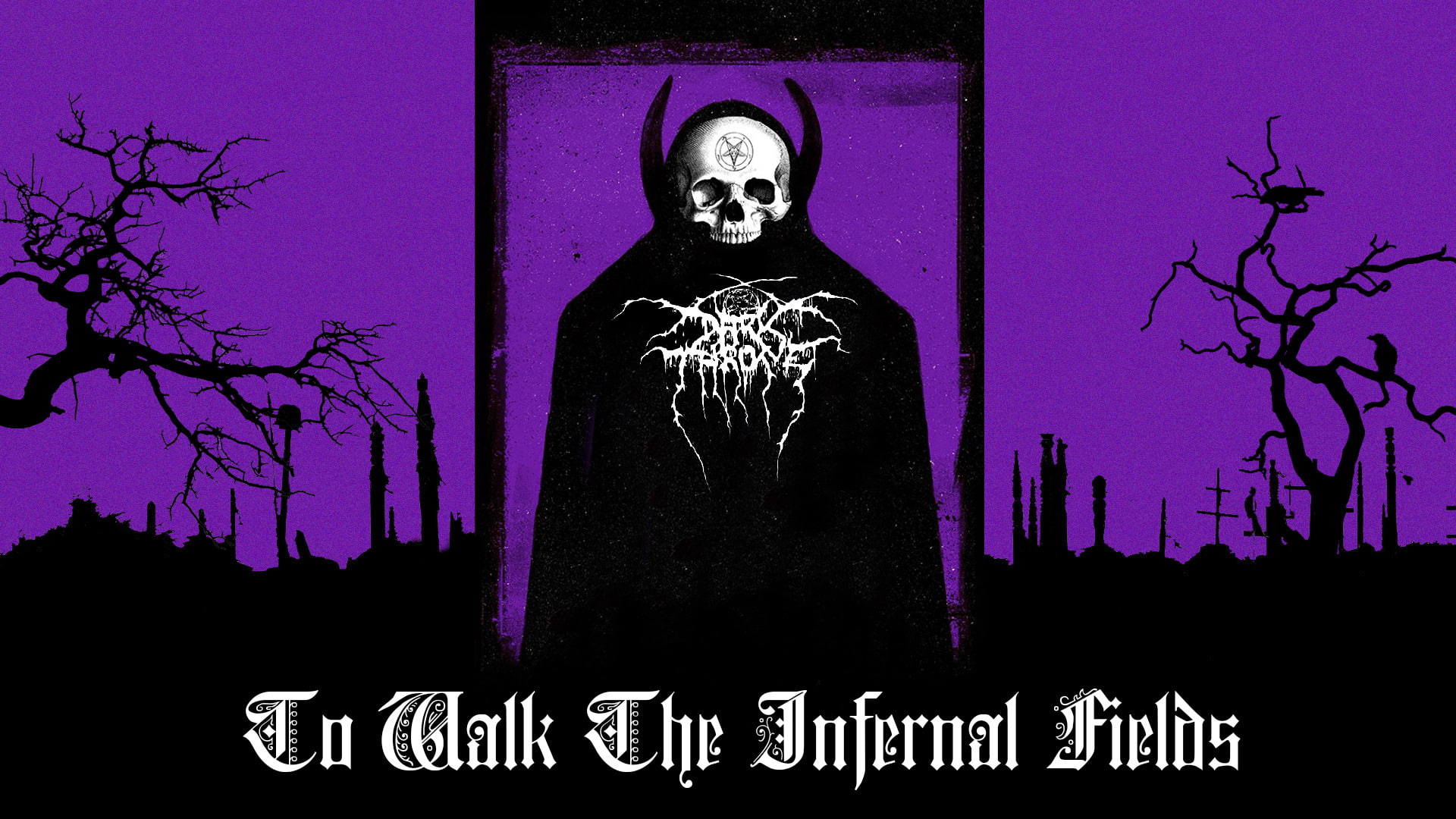 Darkthrone, 1080P, Skull, Dark, Purple, Band (Music), HD Wallpaper