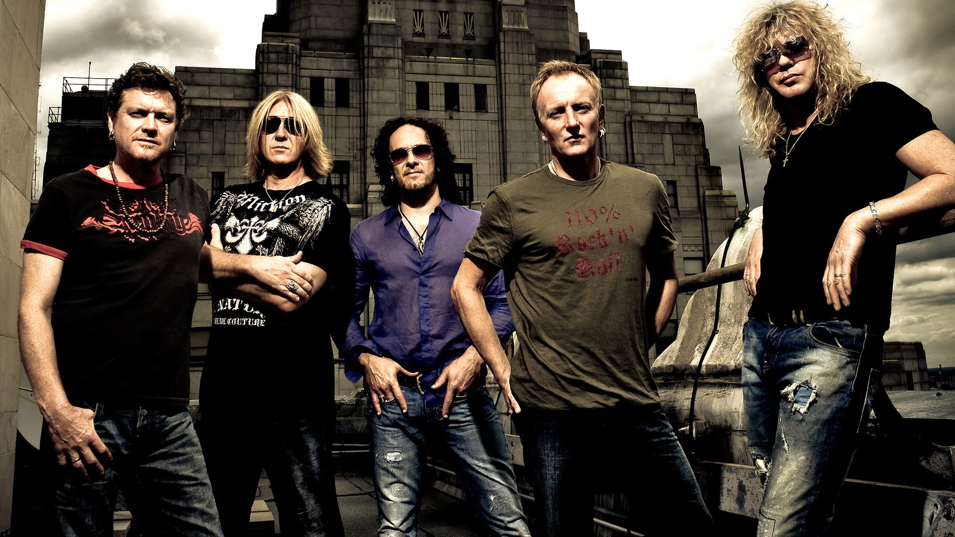 rock, 1080P, hard, heavy, metal, hair, def, leppard, HD Wallpaper