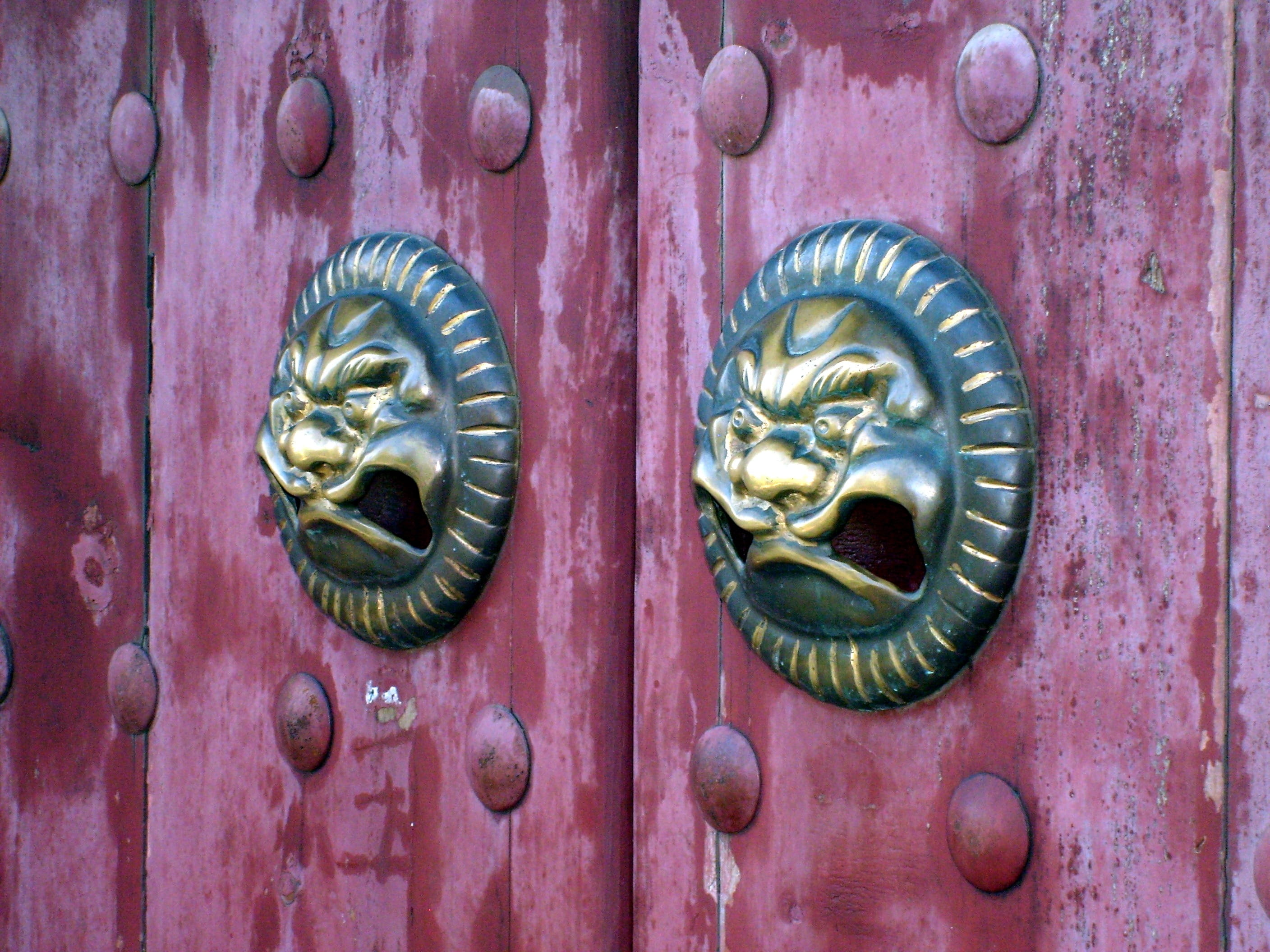 wood - Material, china, decoration, ancient, knob, architecture And Buildings, xuzhou, architecture, beijing, craft, art and craft, design, gate, old, 2K, HD Wallpaper