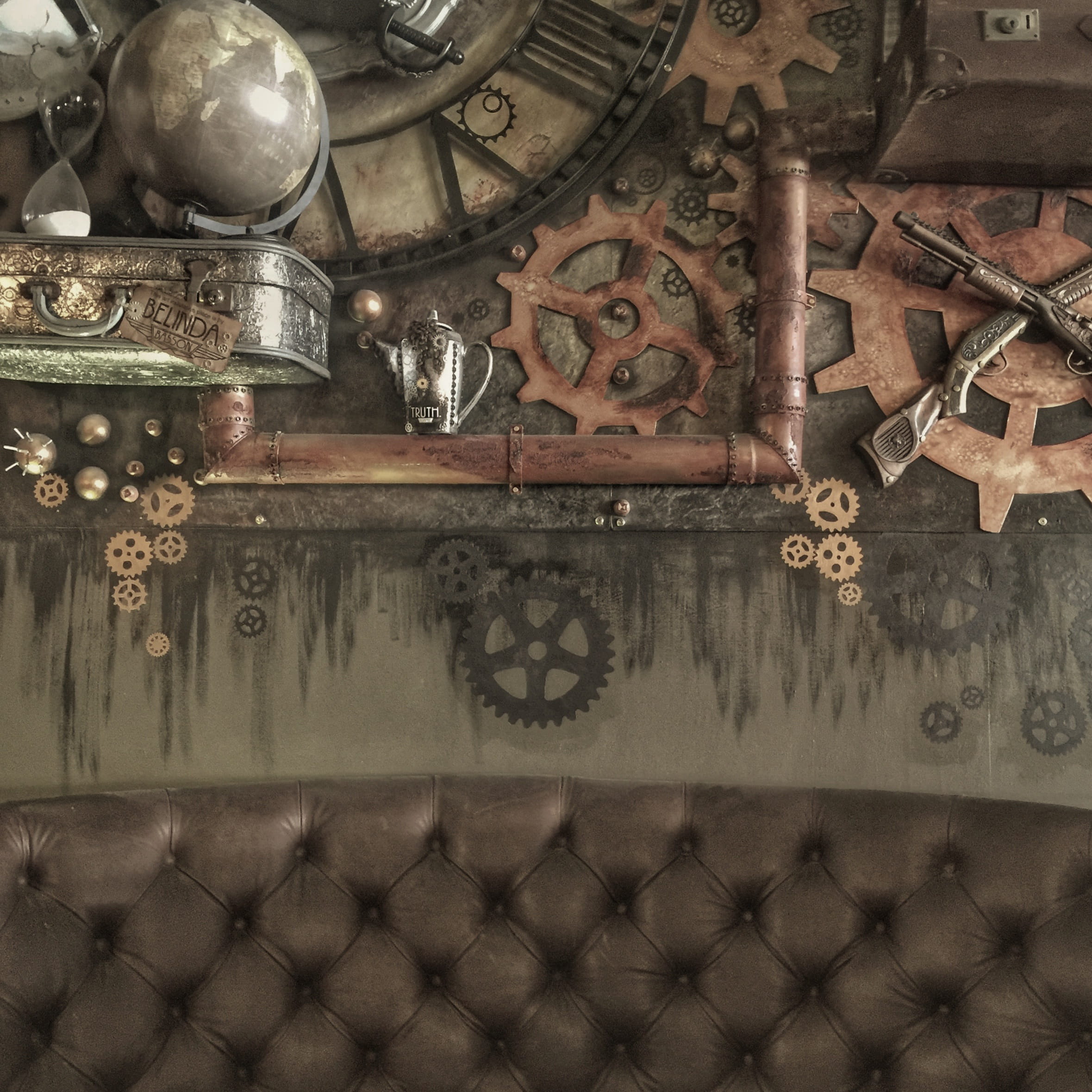 high angle view, rail transportation, close-up, no people, technology, tufted, rusty, globe, old-fashioned, steampunk, still life, old, gear, indoors, equipment, Phone HD Wallpaper