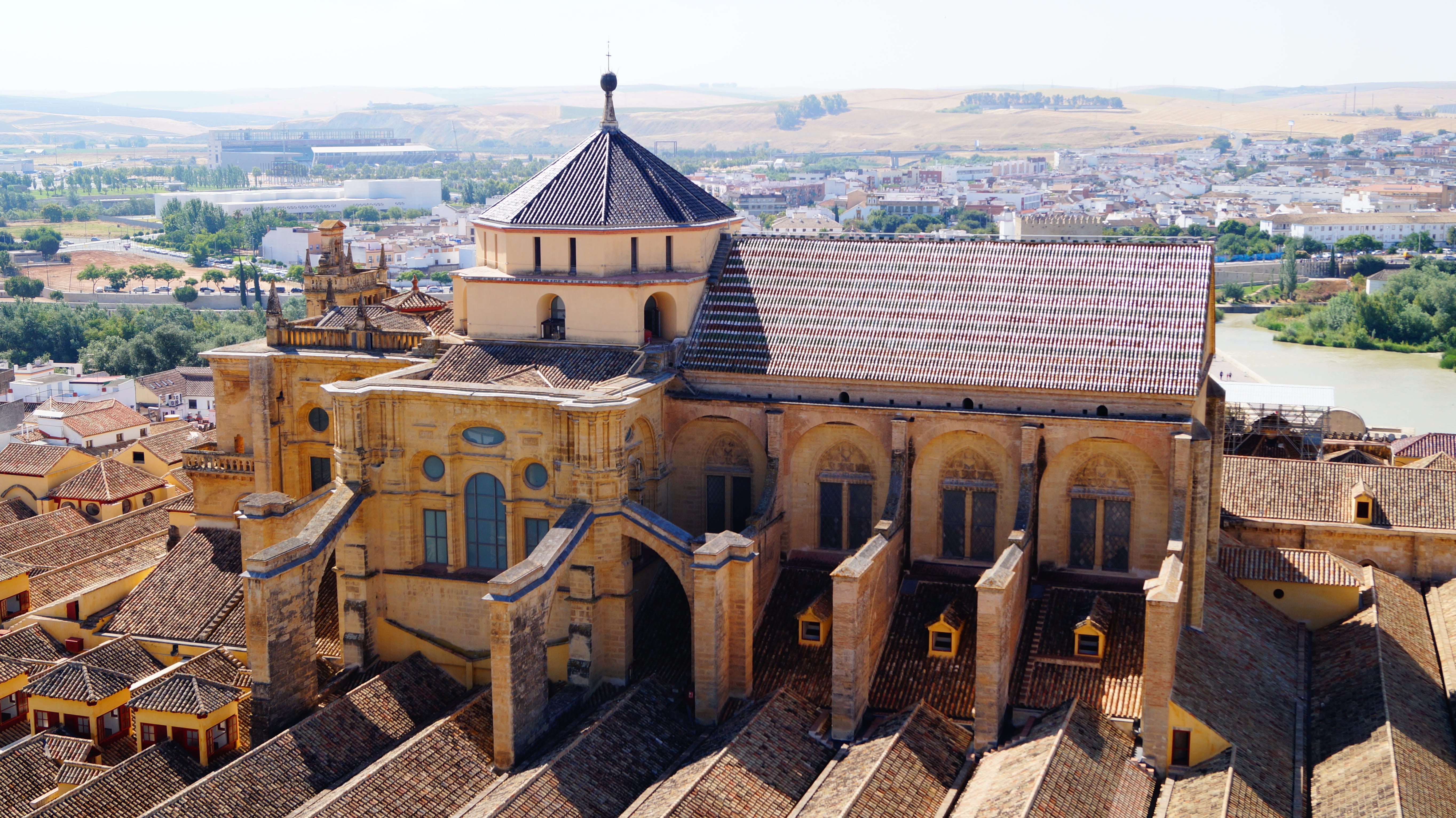 day, religion, residential district, architecture, building exterior, crowd, mashita, monument, sights, cordoba, high angle view, travel, city, spain, outdoors, HD Wallpaper