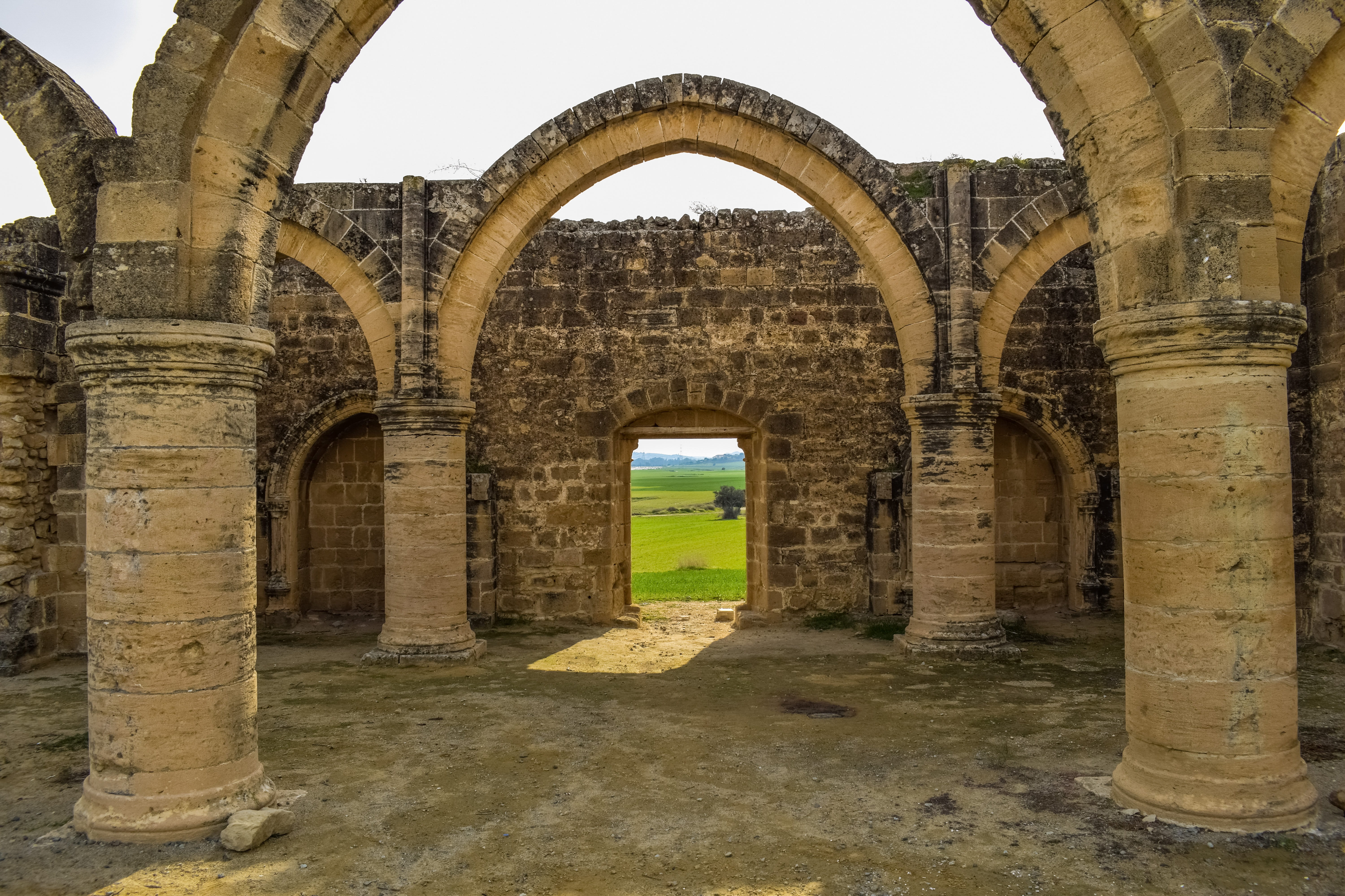 ancient, damaged, brown, old, built structure, tourism, sky, abbey, church, village, old ruin, travel, architectural column, the past, brick, ruined, history, HD Wallpaper