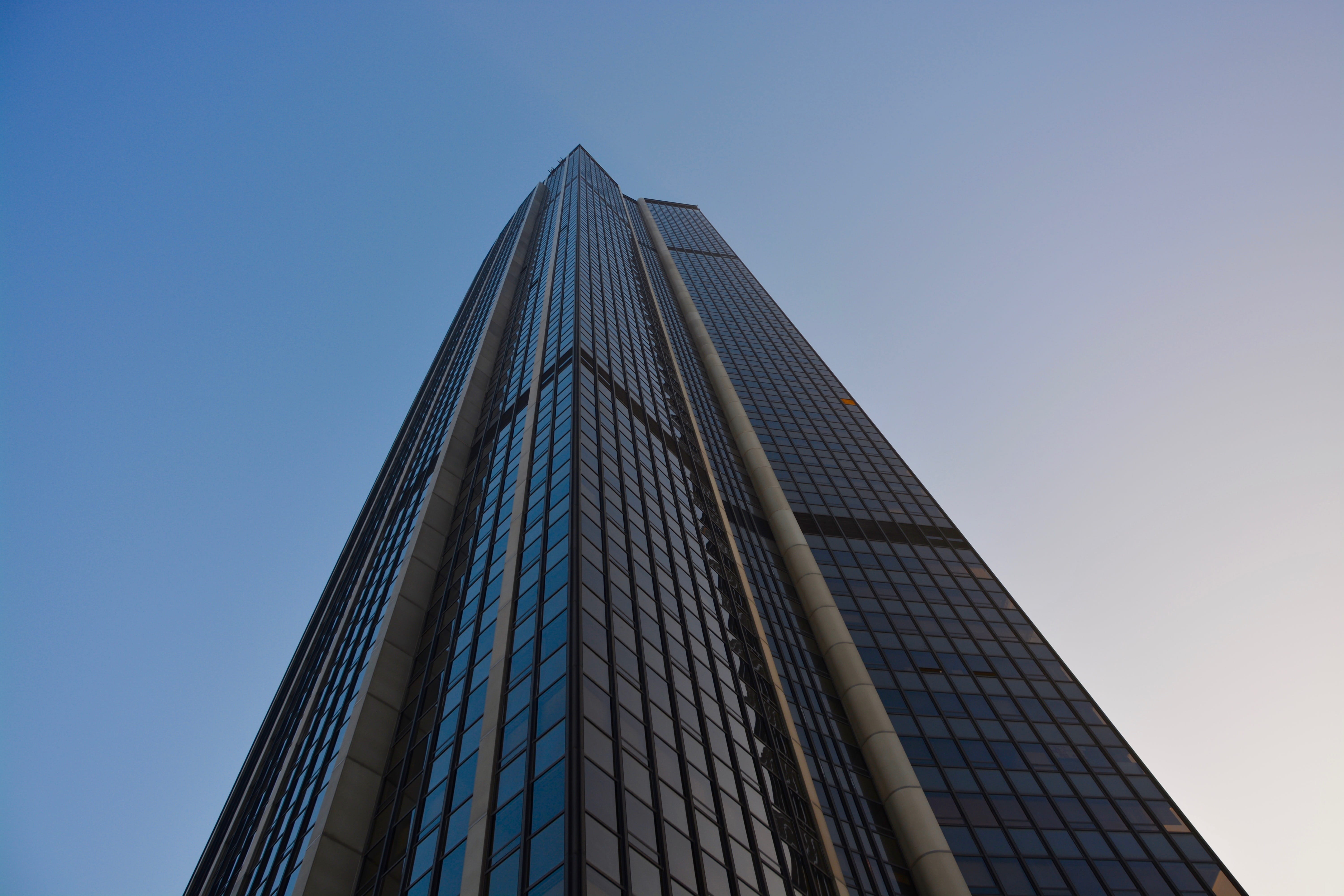 paris, clear sky, office, architecture, sky, gratte ciel, blue, nature, montparnasse tower, low angle view, day, monument, building, tourist town, 210 meters height, HD Wallpaper