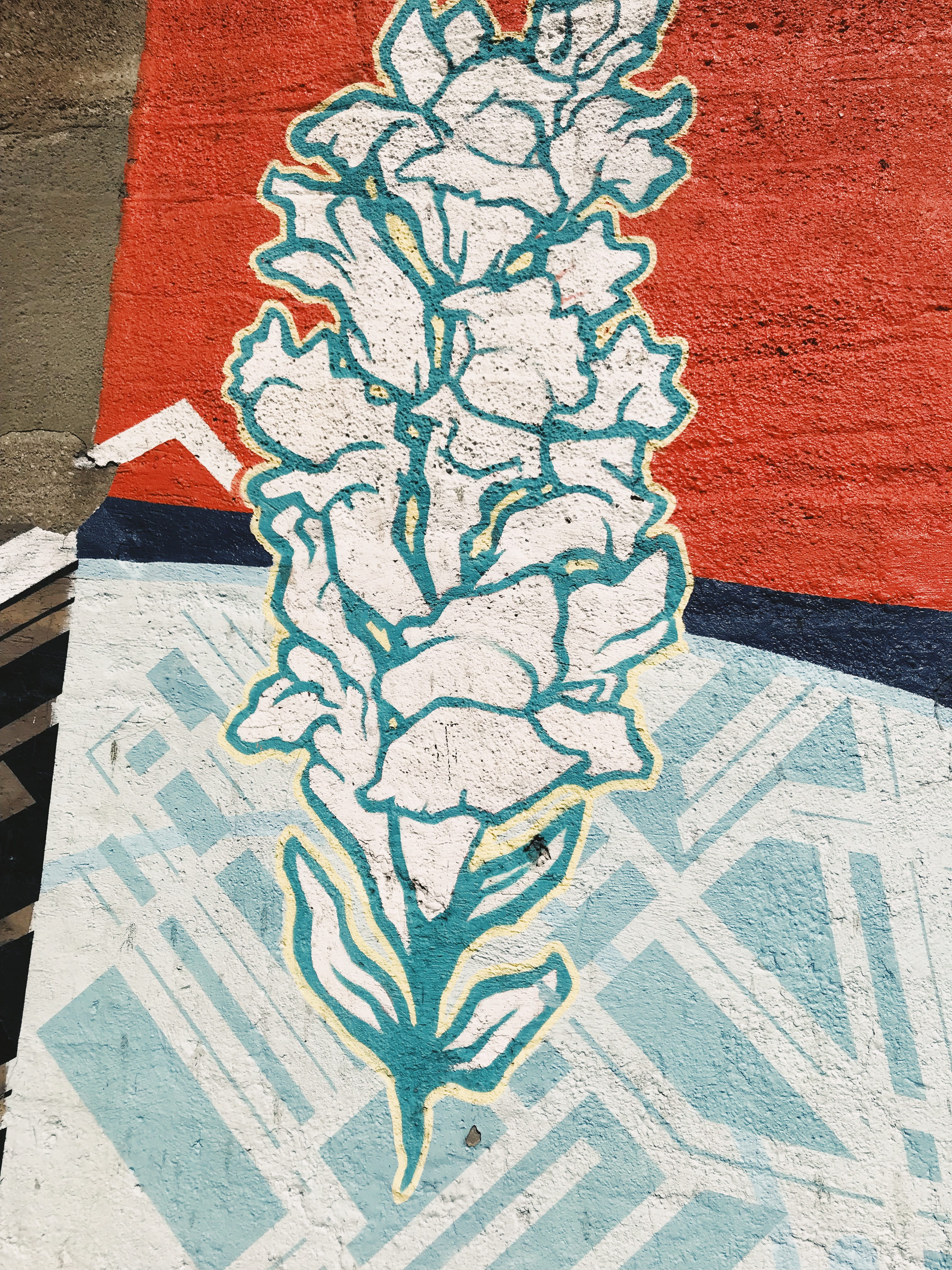 illinois, animal representation, 1710 w 15th st, street art, art and craft, plant, wall - building feature, floral pattern, no people, mural, nature, pattern, Phone HD Wallpaper