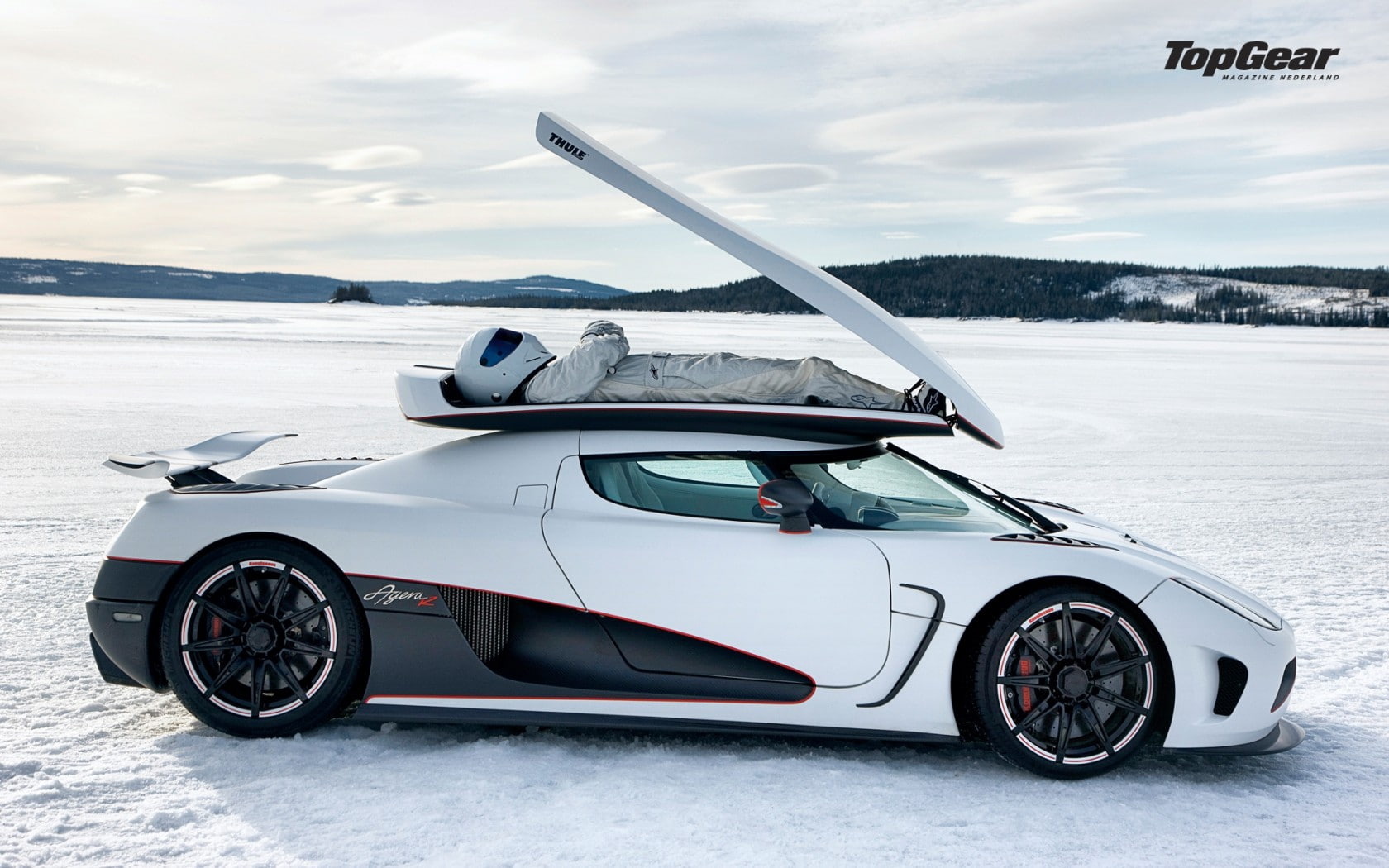 sideview, koenigsegg, r, x, hd, Winter, white, stig, top, art, agera, nature, 720P, cars, gear, HD Wallpaper