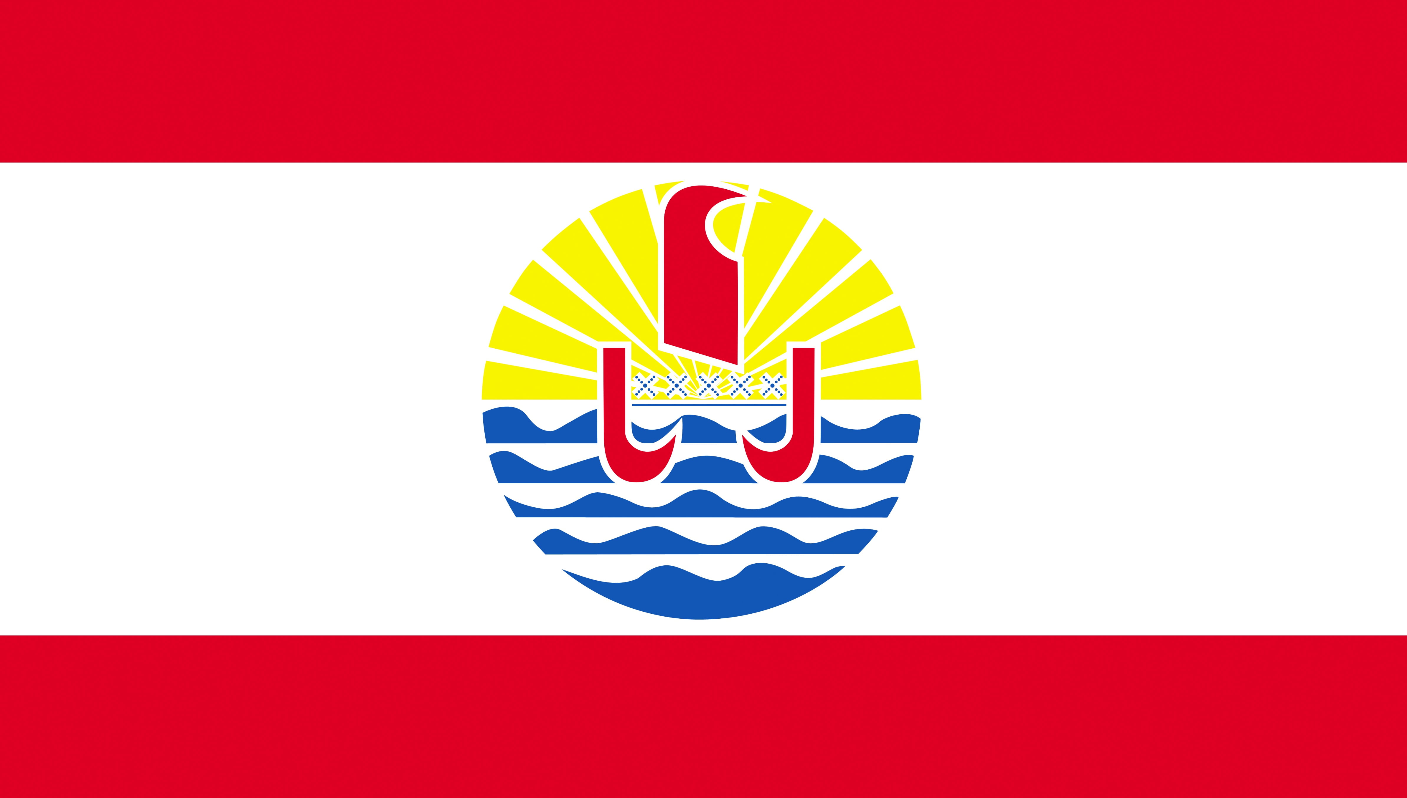 flag, French Polynesia, red, fon, 4K, HD Wallpaper