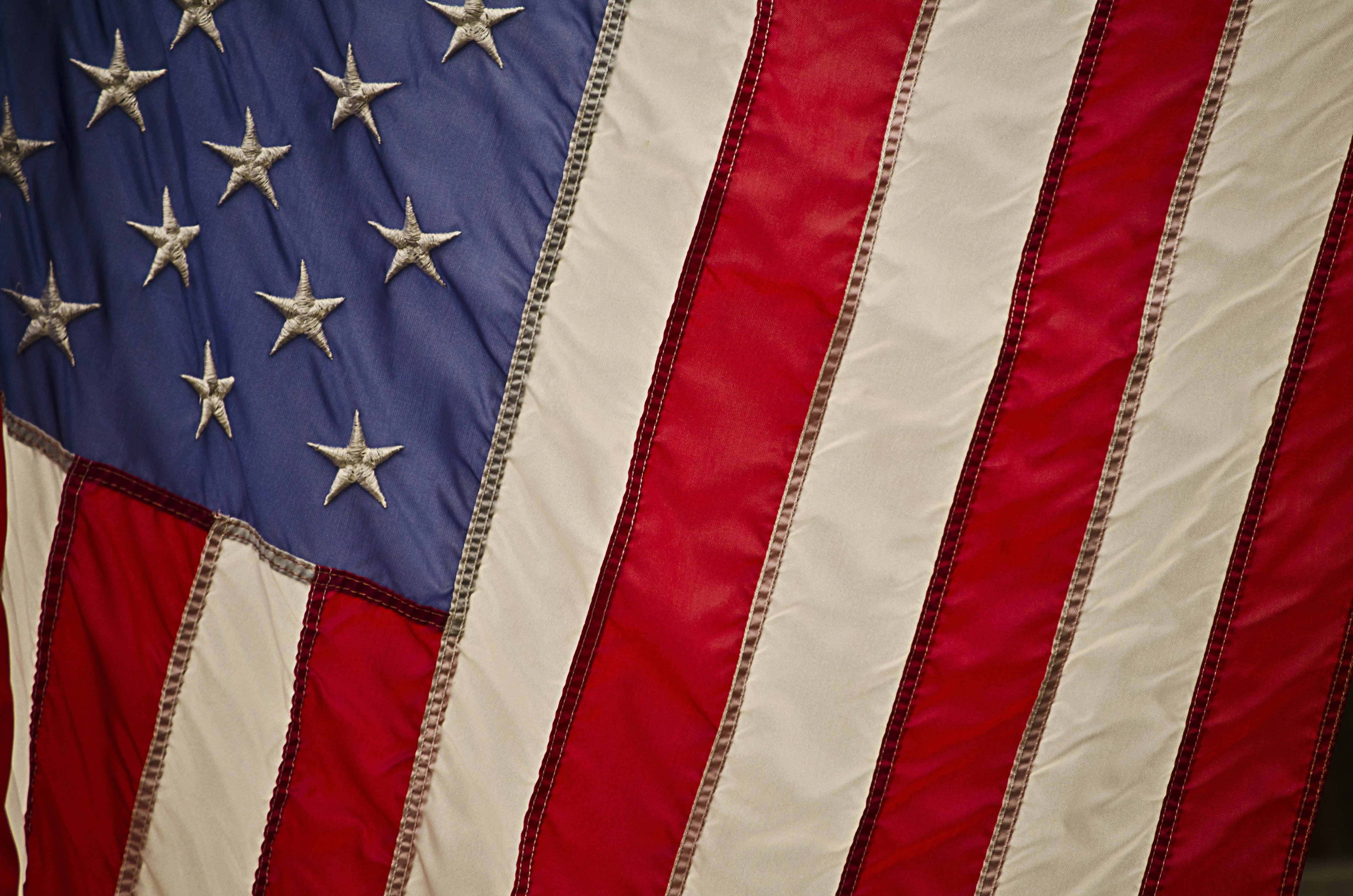 flag, us, full frame, design, textile, no People, red, blue, shape, color Image, patriotism, close-up, unity, fourth of July, american Flag, star Shape, HD Wallpaper