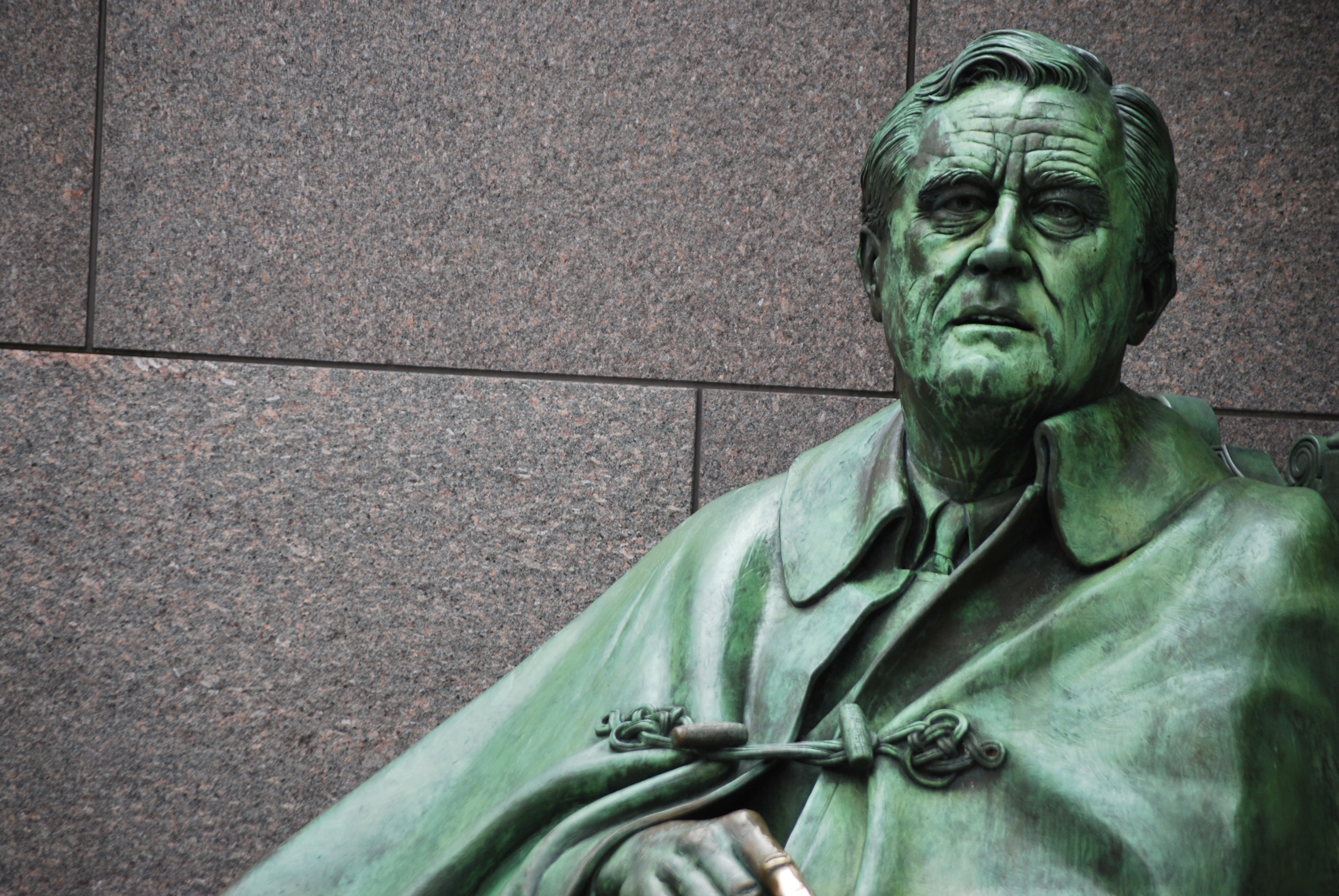 fdr, the past, 4K, craft, roosevelt, monument, statue, wearing, politics, memorial, religion, historical, landmark, people, democrat, sculpture, bronze, HD Wallpaper
