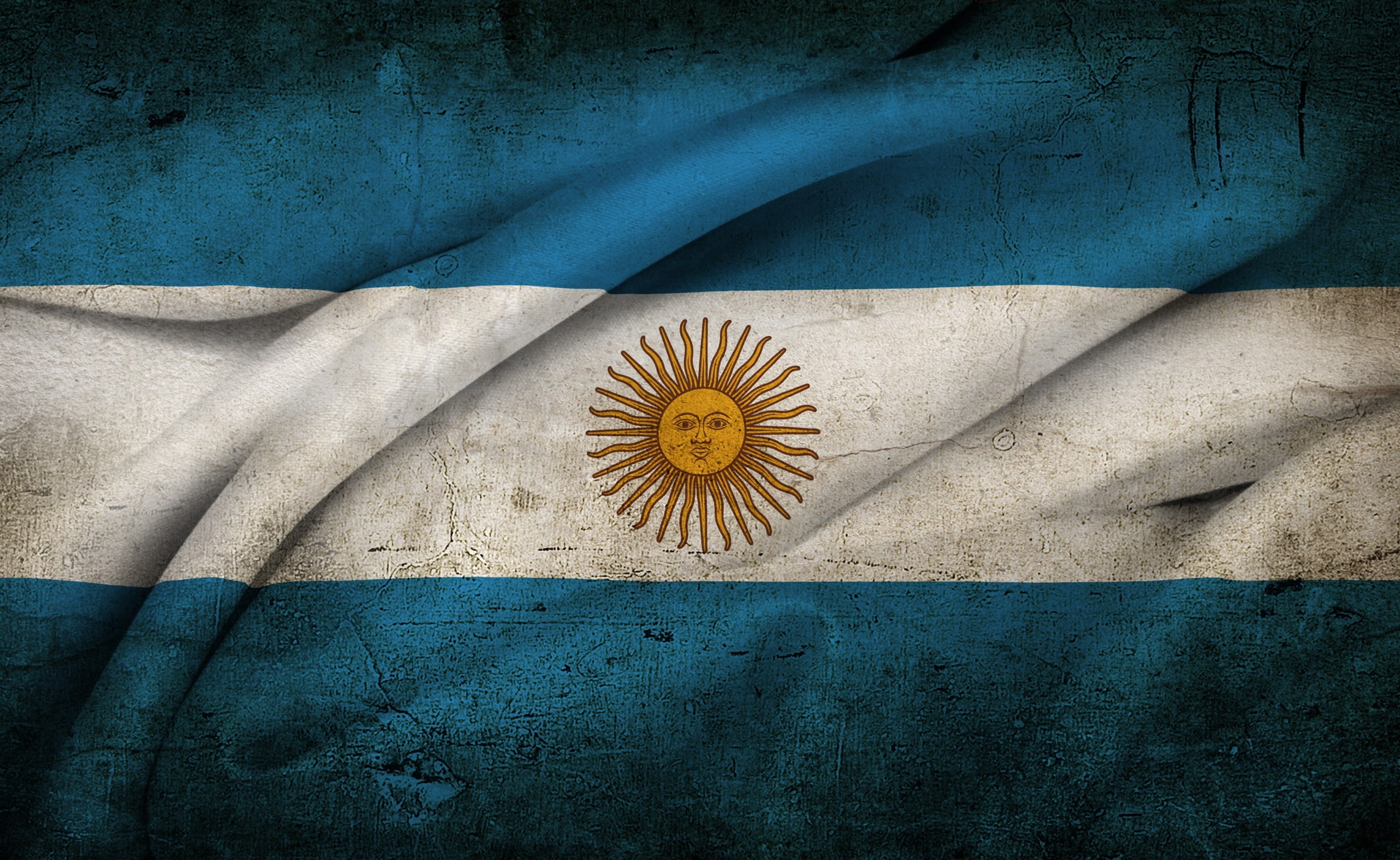 Flag, Argentinian, freshness, Artistic, flowering plant, day, plant, backgrounds, pattern, close-up, fragility, Grunge, directly above, blue, textile, flower, HD Wallpaper