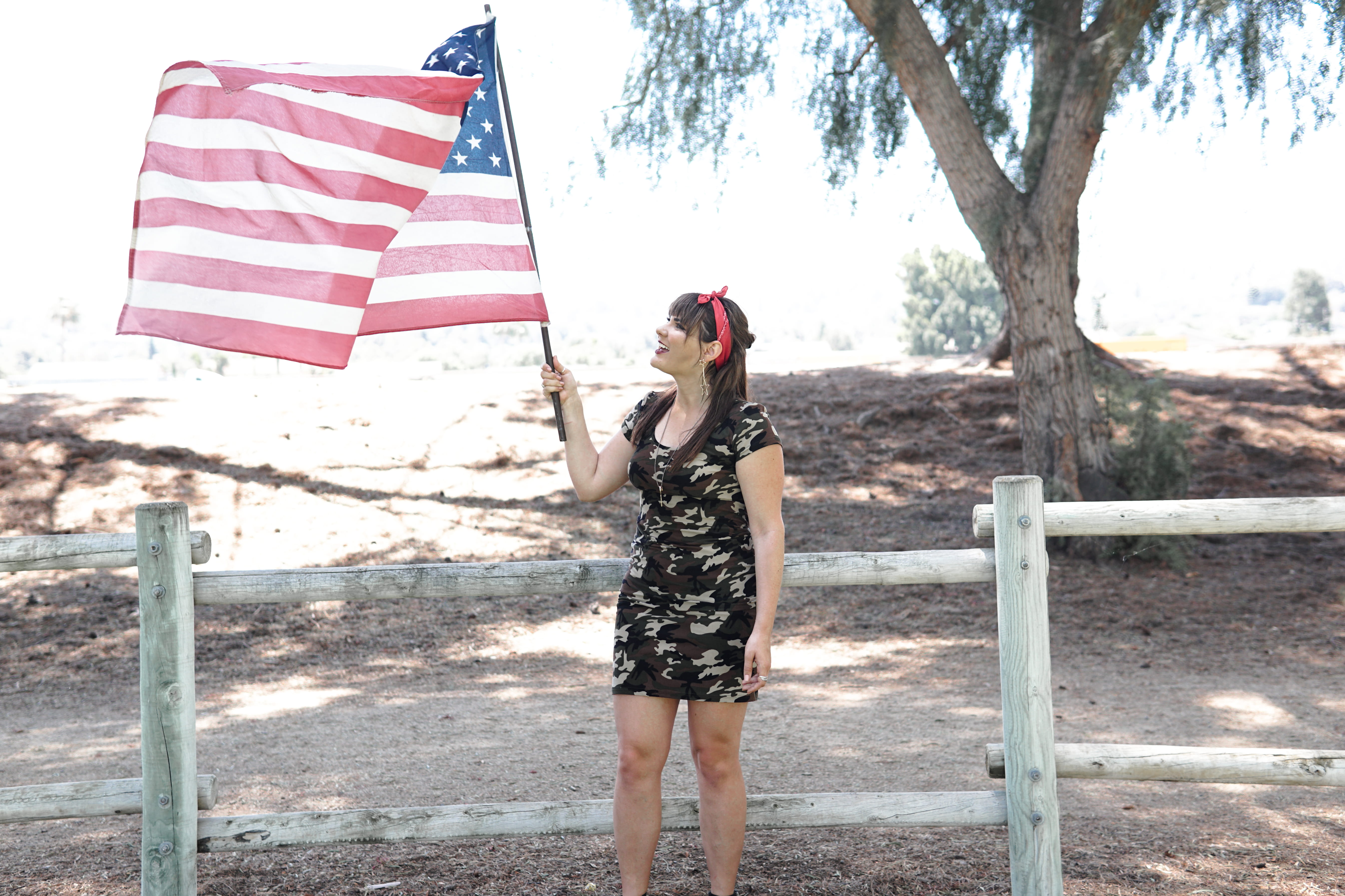 standing, memorial day, model, nature, emotion, outdoors, real people, 5K, casual clothing, u, female, spangled banner, patriotism, independence, girl, HD Wallpaper