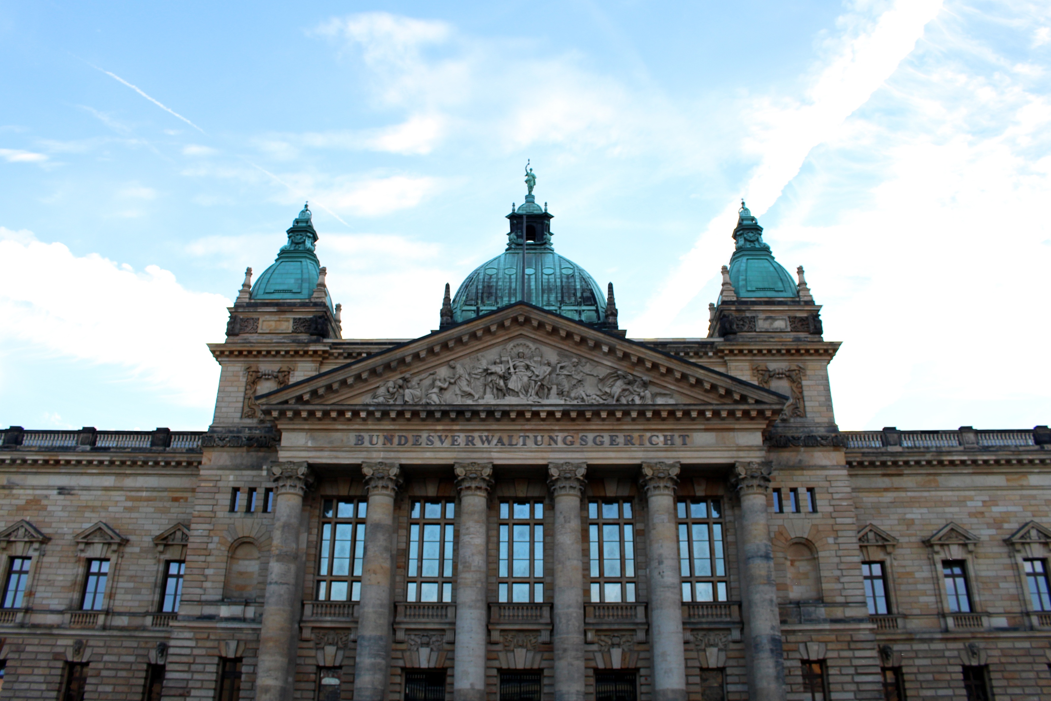 government, cloud - sky, history, spire, architecture, leipzig, dome, low angle view, outdoors, building exterior, building, supreme administrative court, HD Wallpaper