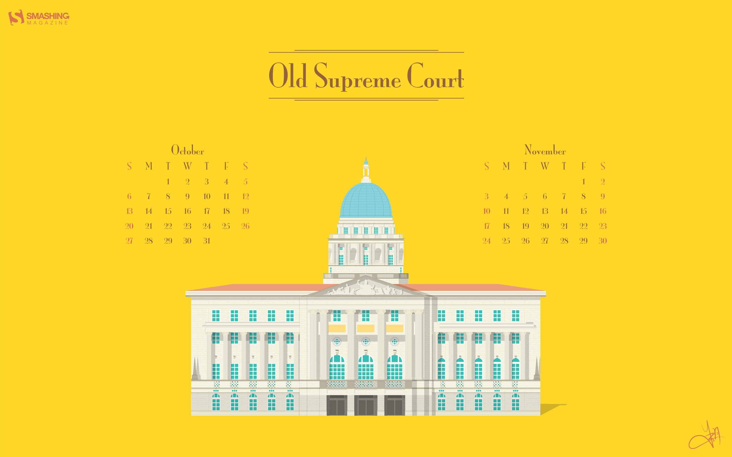 september, october, government, travel destinations, old, business, global communications, building exterior, finance, history, colored background, yellow, HD Wallpaper