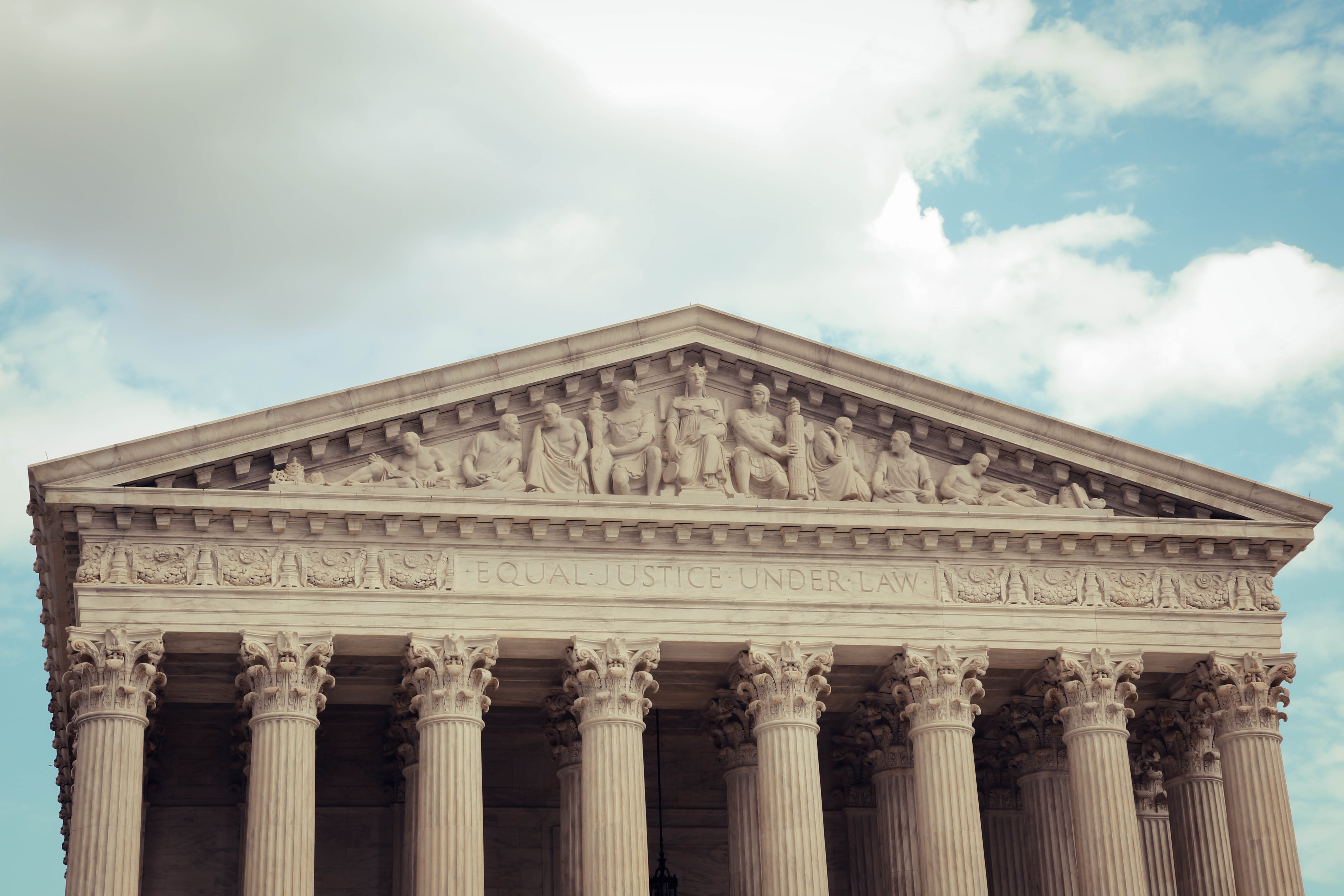 architectural column, history, no people, colonnade, nature, tourism, neo-classical, united states, justice, building exterior, 5K, low angle view, supreme court, HD Wallpaper