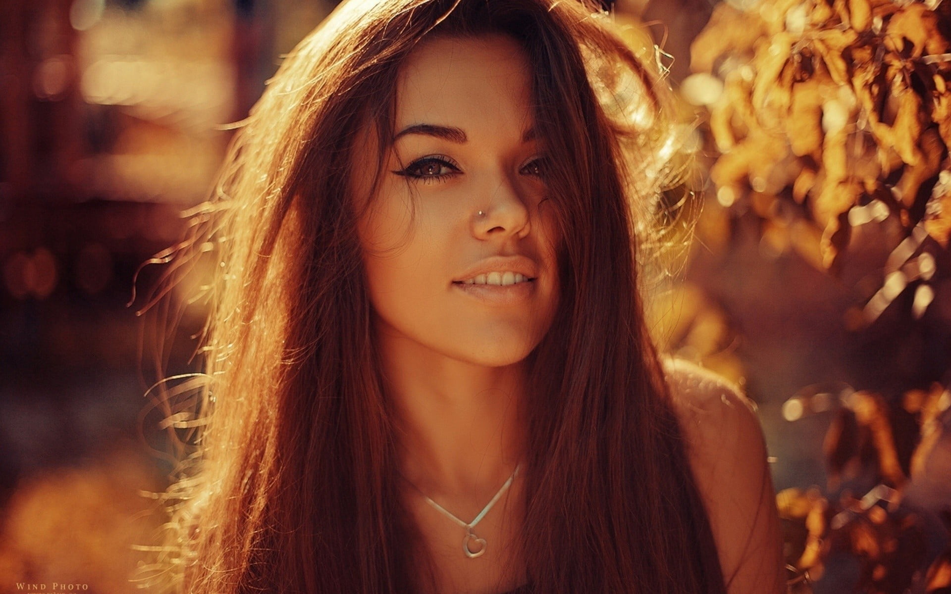 front view, focus on foreground, beauty, portrait, contemplation, hairstyle, brown hair, human face, beautiful woman, headshot, brunette, Natali Danish, HD Wallpaper