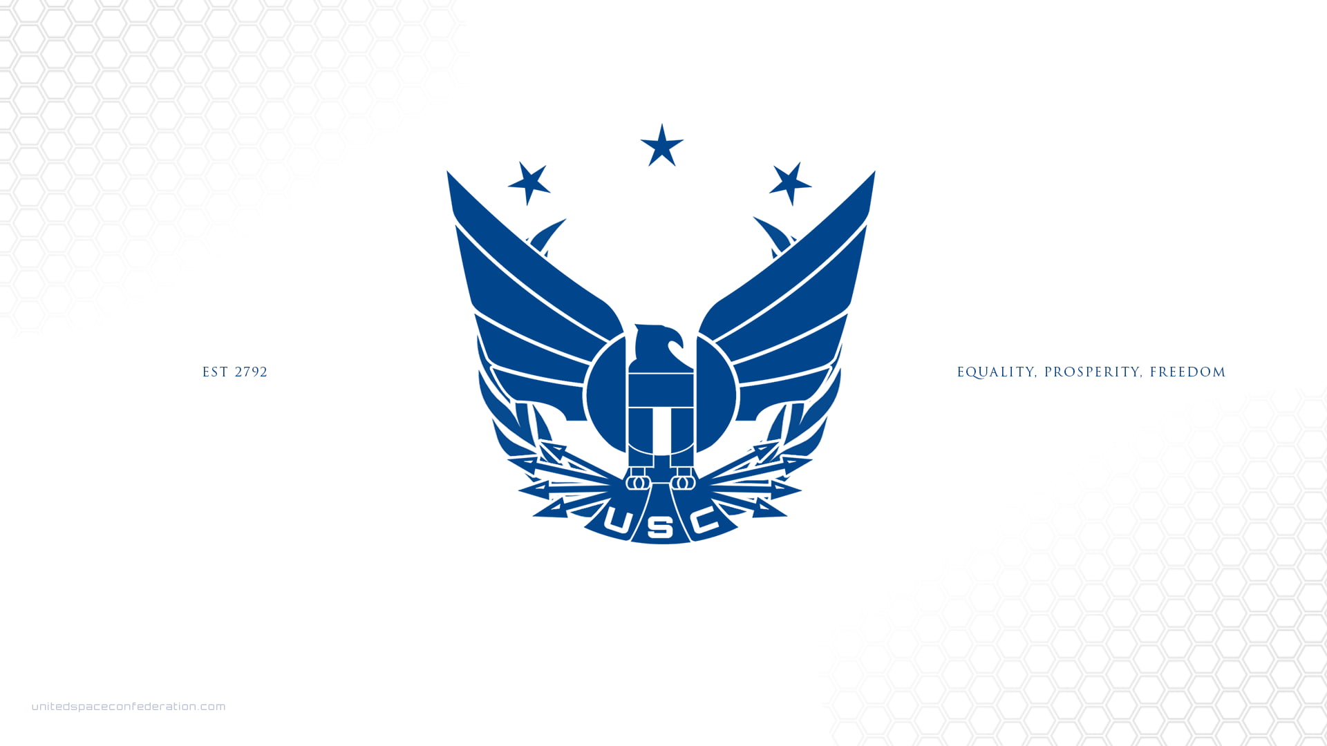 simple background, United Space Confederation, 1080P, Star Citizen, video games, HD Wallpaper