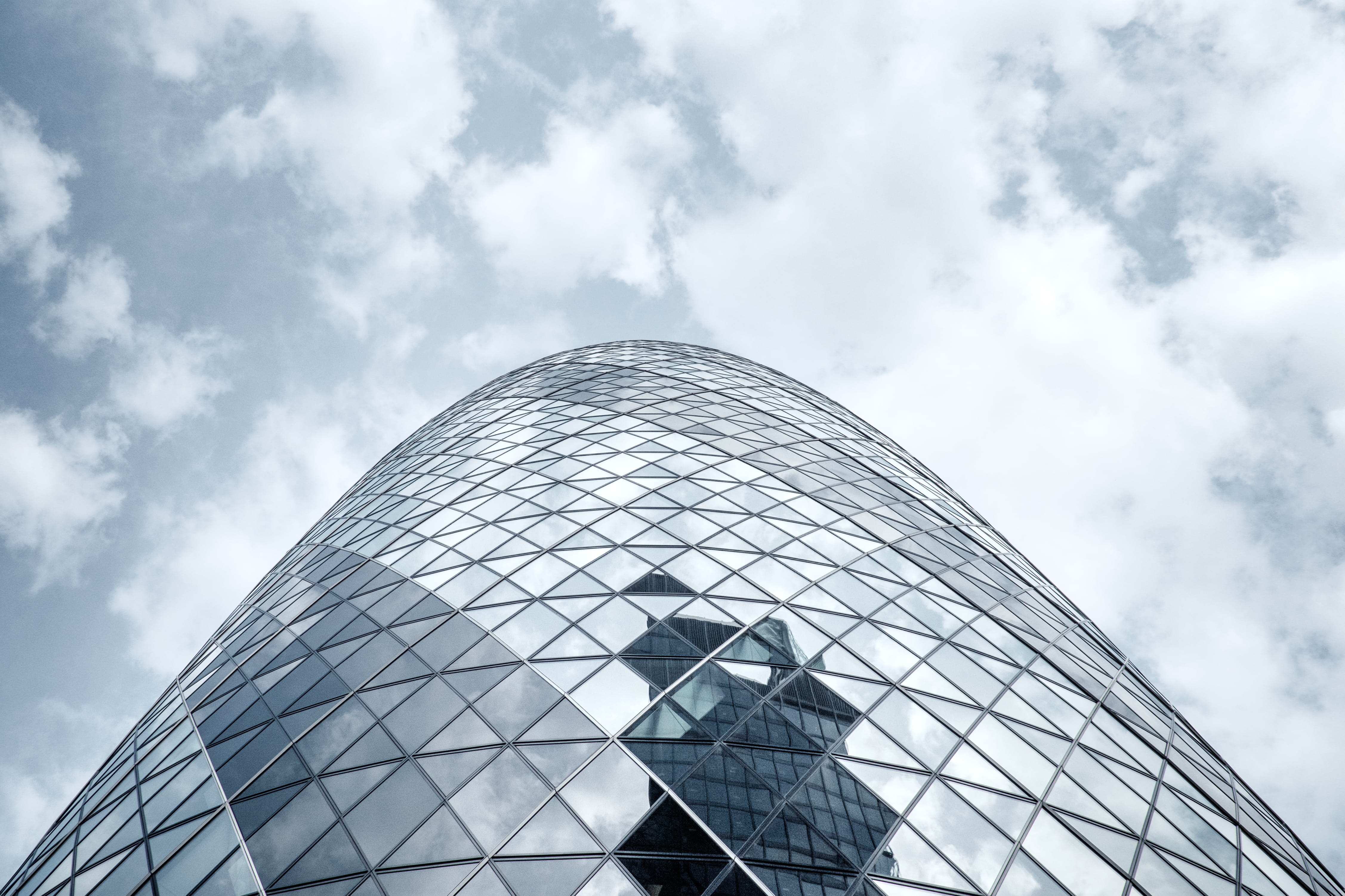 strcuture, steel, glass, massive, no people, skyscraper, city, cloud, skyscrapper, glass - material, scale, outdoors, architetcure, 4K, architectural, HD Wallpaper