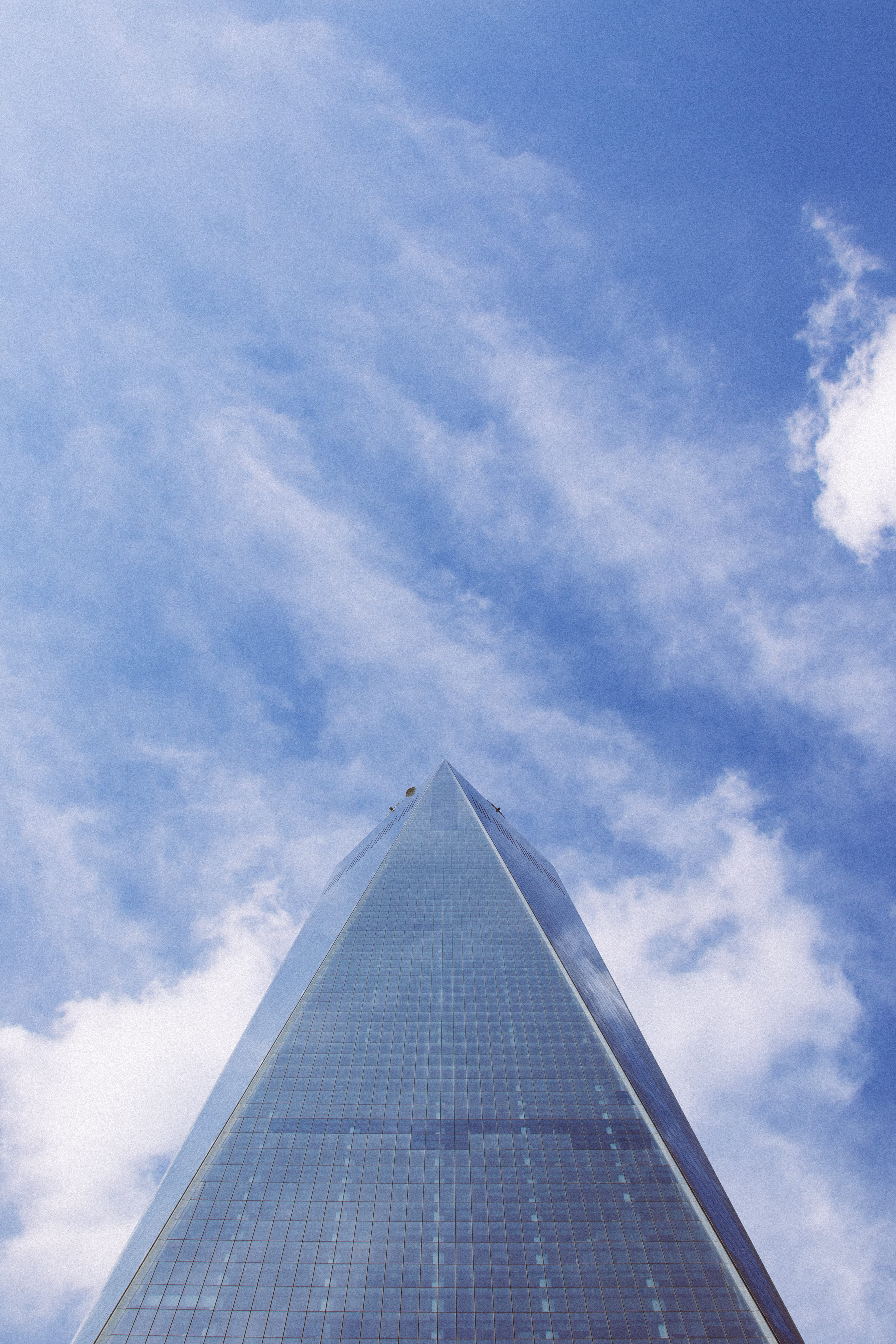 urban, architecture, sky, skyscraper, highrise, blue, photography, blue lines, perspective, window, architectural, building, high rise, 5K, sunlight, building exterior, Phone HD Wallpaper