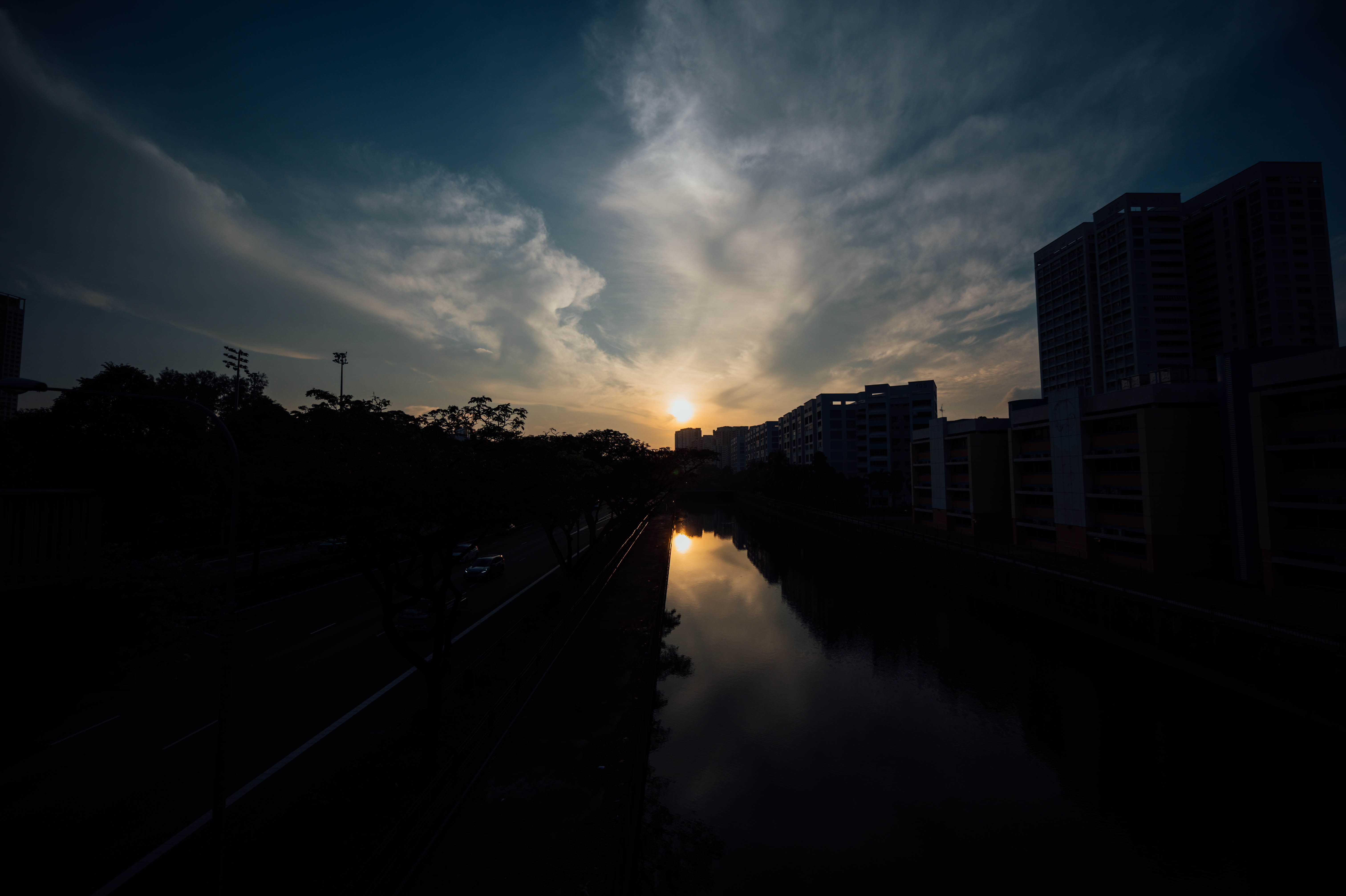 scenery, beauty in nature, office building, sunset, dawn, building, castle, 5K, sky, architecture, cloud - sky, office building exterior, nature, outdoors, HD Wallpaper