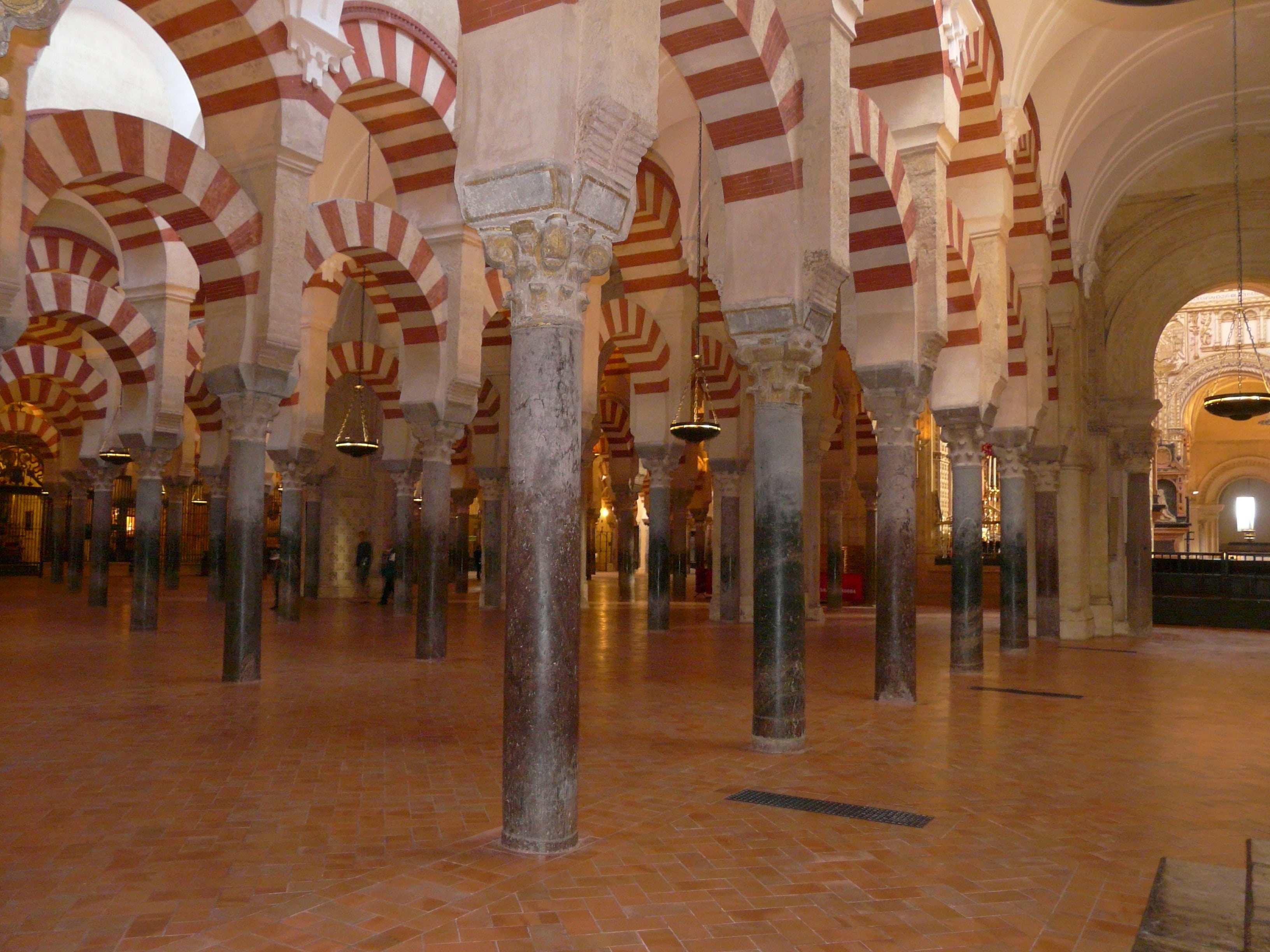 spirituality, indoors, built structure, religion, no people, belief, place of worship, arcade, travel destinations, muslim art, travel, in a row, mosque, HD Wallpaper
