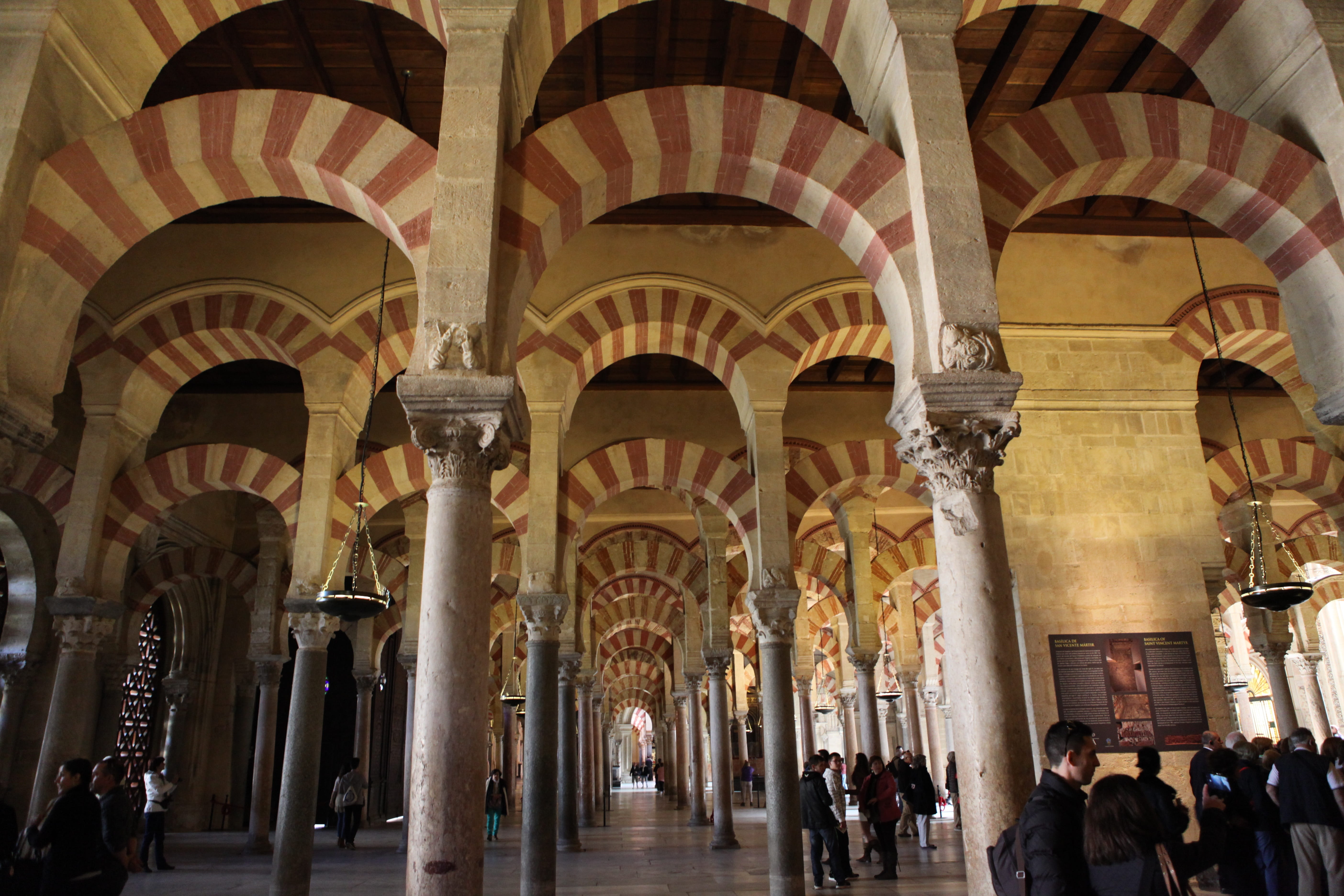 illuminated, tourism, cordoba, building, crowd, architectural column, built structure, group of people, ribera, spain, city, summer, architecture backlight, HD Wallpaper
