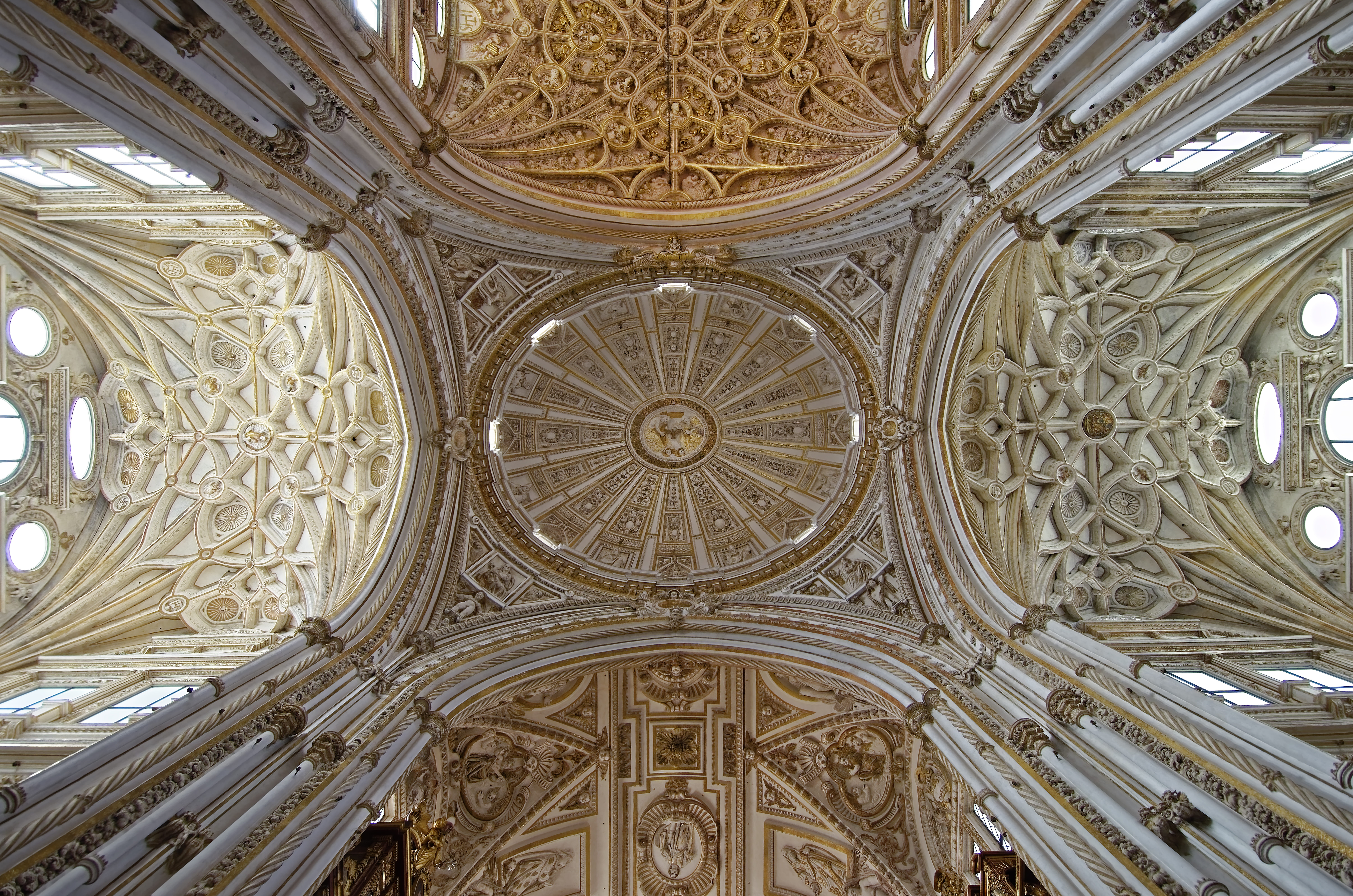carving, religion, no people, architecture, directly below, ornate, belief, mural, history, crossing, architectural column, tourism, building, glass, low angle view, HD Wallpaper