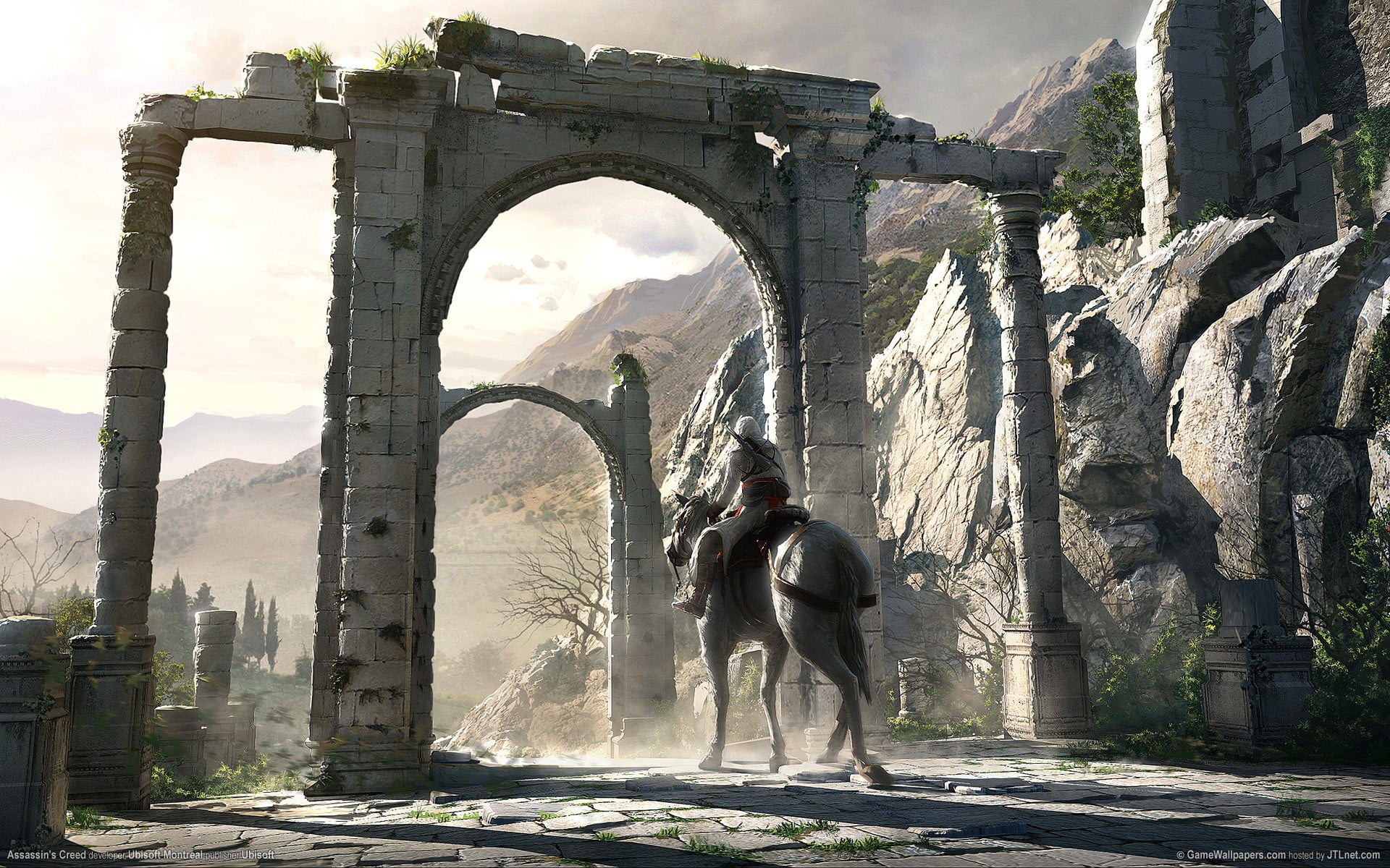 ruined, representation, sculpture, roman, Assassins Creed, art and craft, city, rome - Italy, ancient Civilization, broken, coliseum, empire, monument, HD Wallpaper