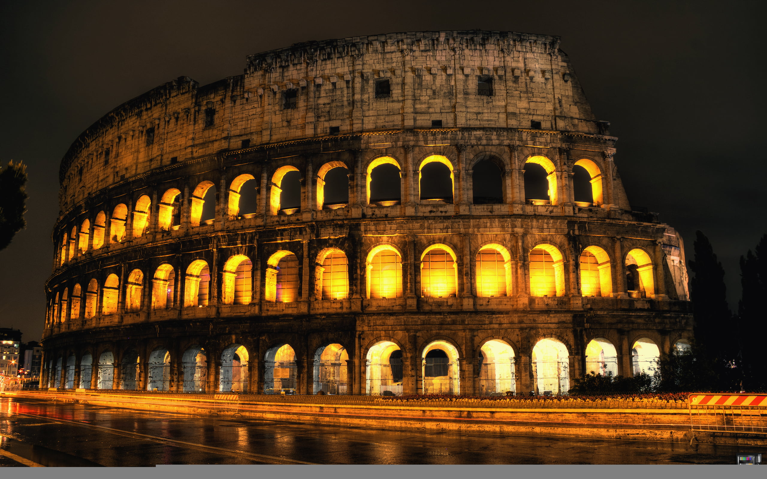 roma Province, amphitheater, Rome, roman Forum, famous Place, architecture, arch, ancient, arched, city, ruined, no people, europe, travel Locations, dusk, HD Wallpaper