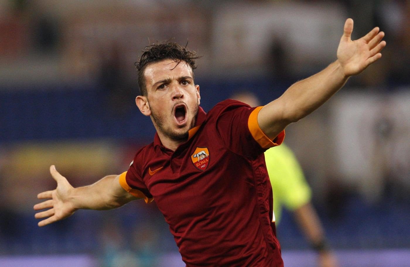 Florenzi, AS Roma, Football, 720P, Rome, Football Player, yellow, Goal, Alessandro Florenzi, red, ASR, HD Wallpaper