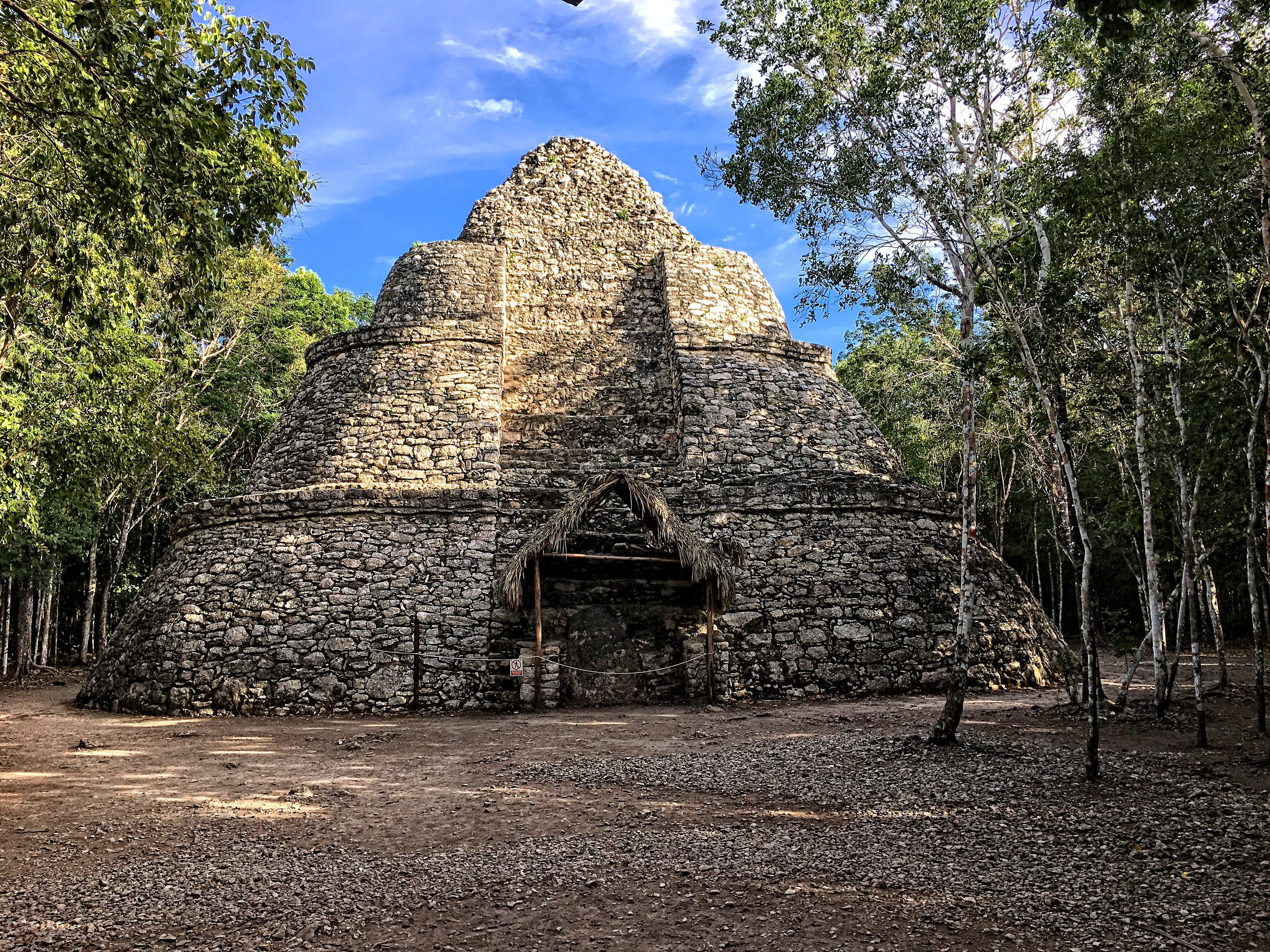 old, coba, ruins, archaeology, tree, mexico, nature, day, place of worship, sky, travel, no people, architecture, religion, pyramid, ancient, plant, coba archaeological site, HD Wallpaper