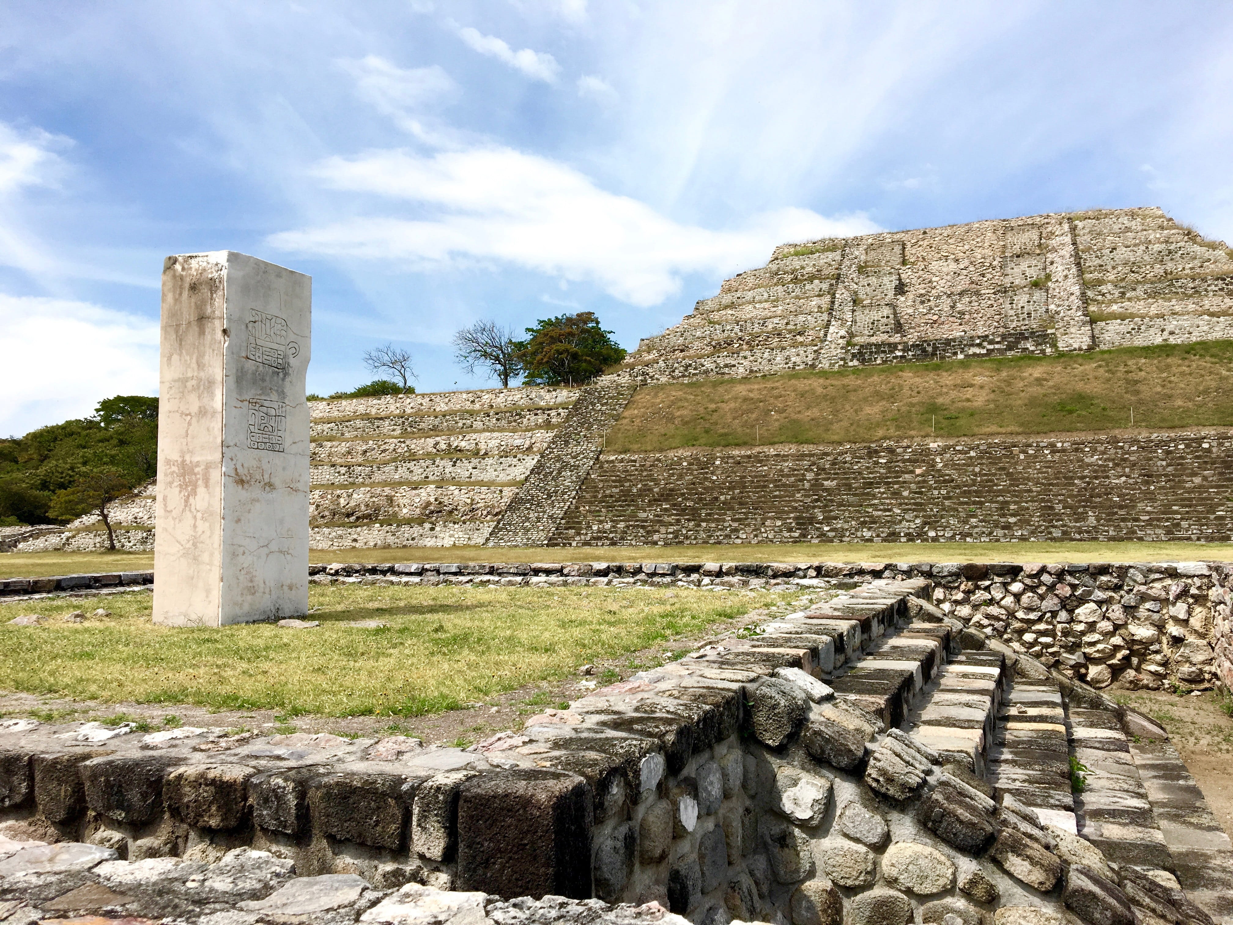 stone wall, solid, no people, archaeological, history, site, mexica, day, travel destinations, mesoamerica, ruined, sky, old, travel, 4K, stone, ancient, HD Wallpaper