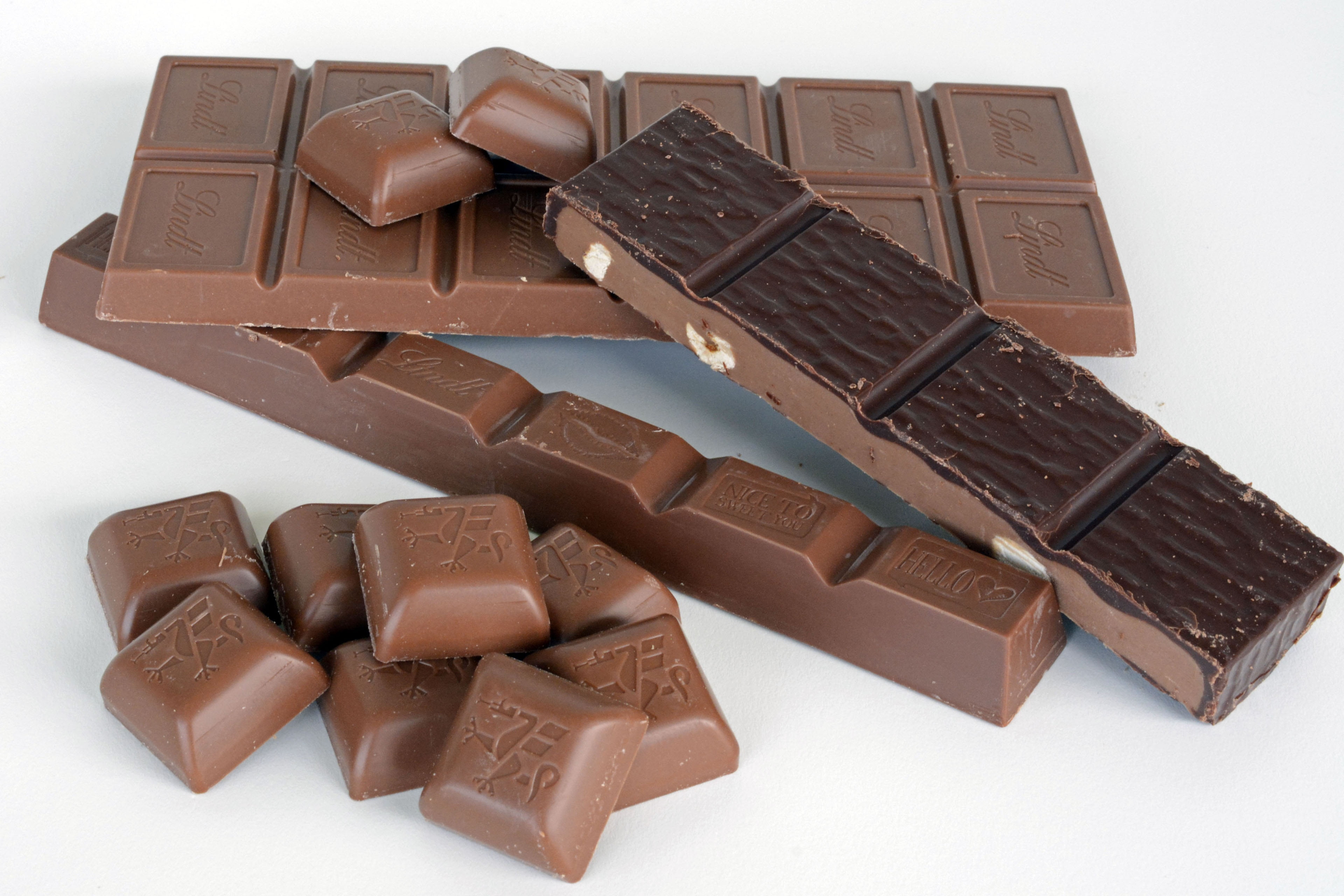 studio shot, switzerland, food and drink, delicious, temptation, nutrition, bars, cacao Fruit, milk, close-up, ragusa, gourmet, lindt chocolate, nibble, HD Wallpaper