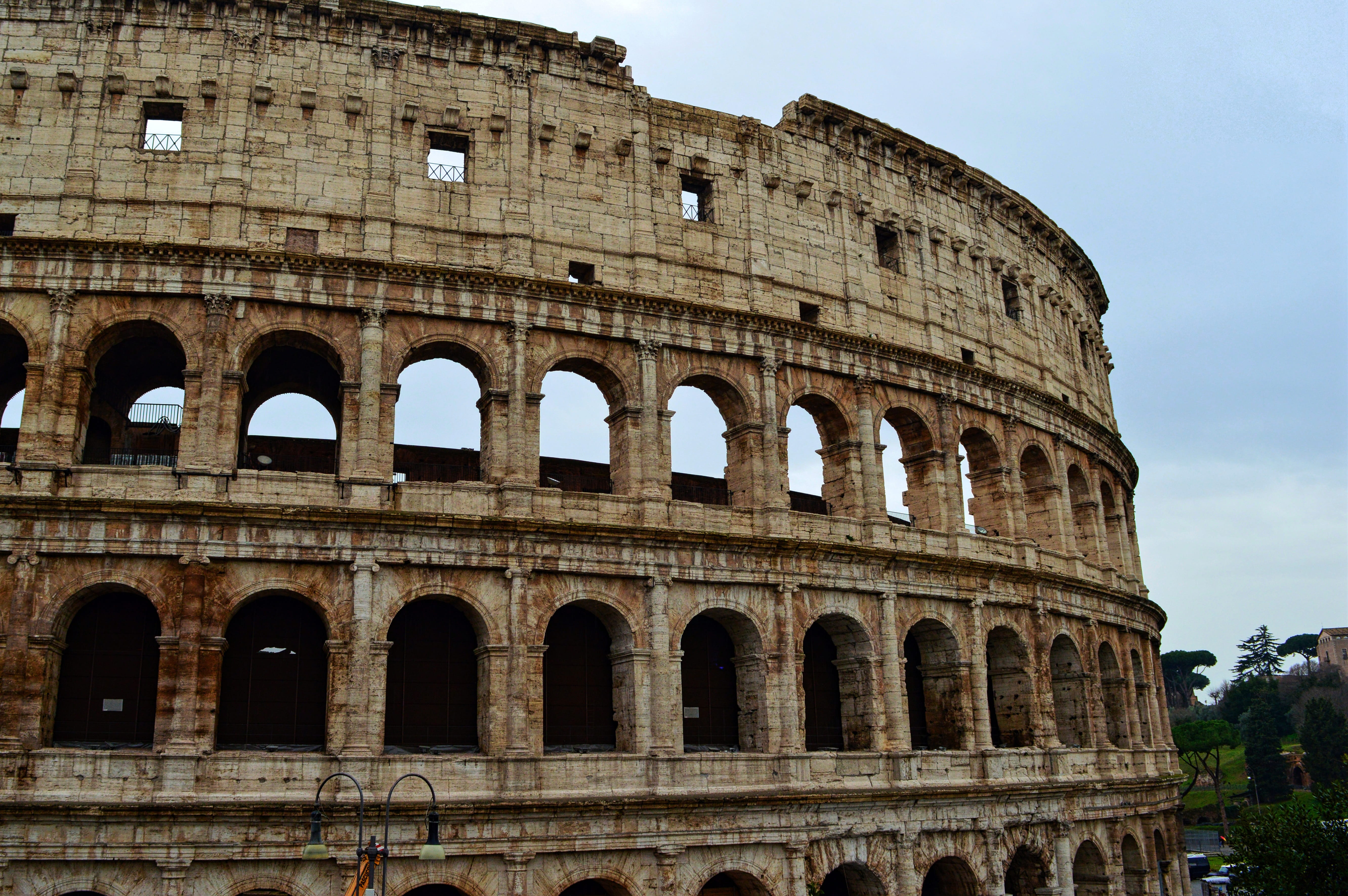 built structure, arts culture and entertainment, travel destinations, tourism, theatre, italian, outdoors, old ruin, sky, colosseum, day, roman, architecture, HD Wallpaper