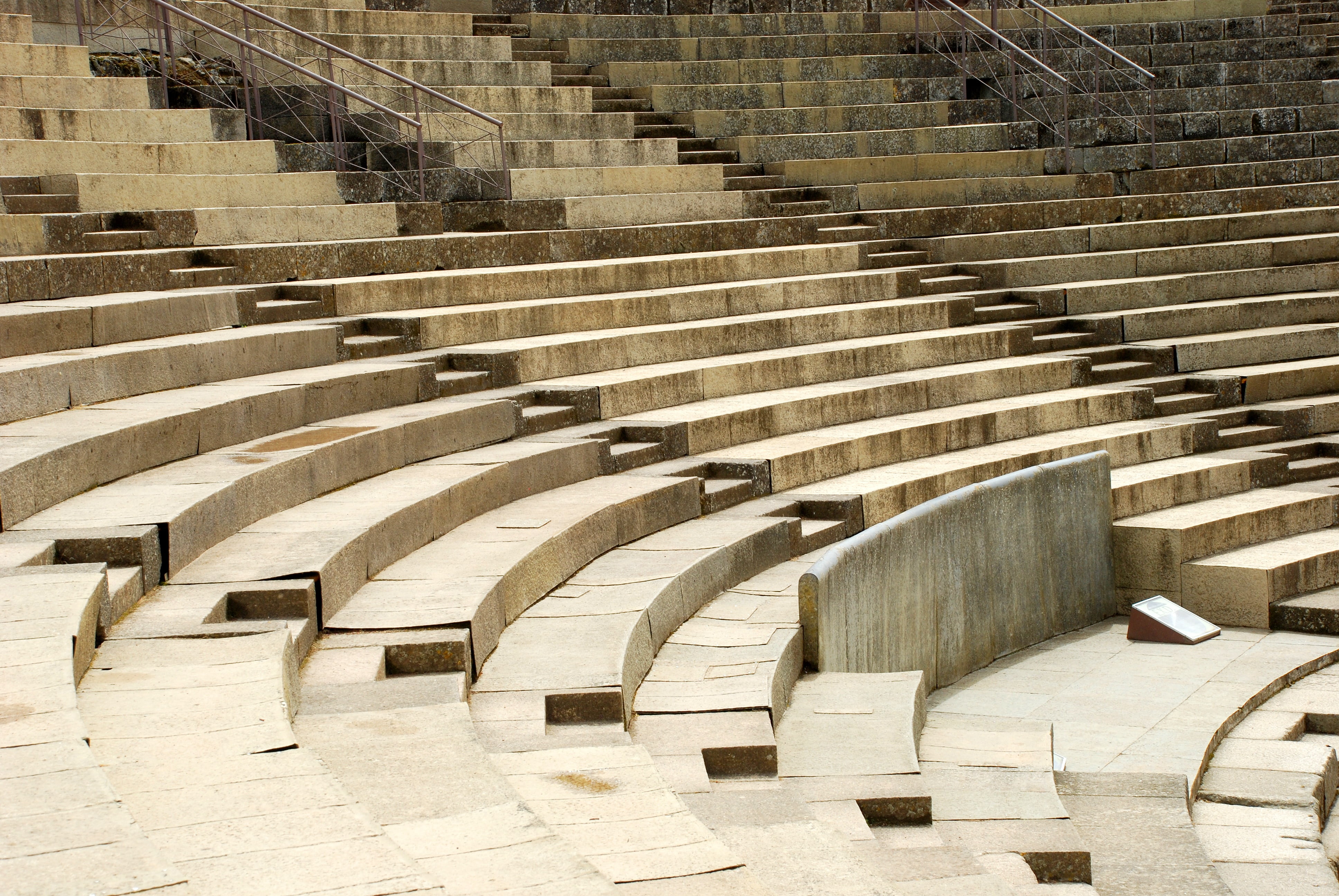 absence, concrete, 4K, seats, travel, city, high angle view, in a row, staircase, no people, steps and staircases, full frame, old, architecture, pattern, HD Wallpaper