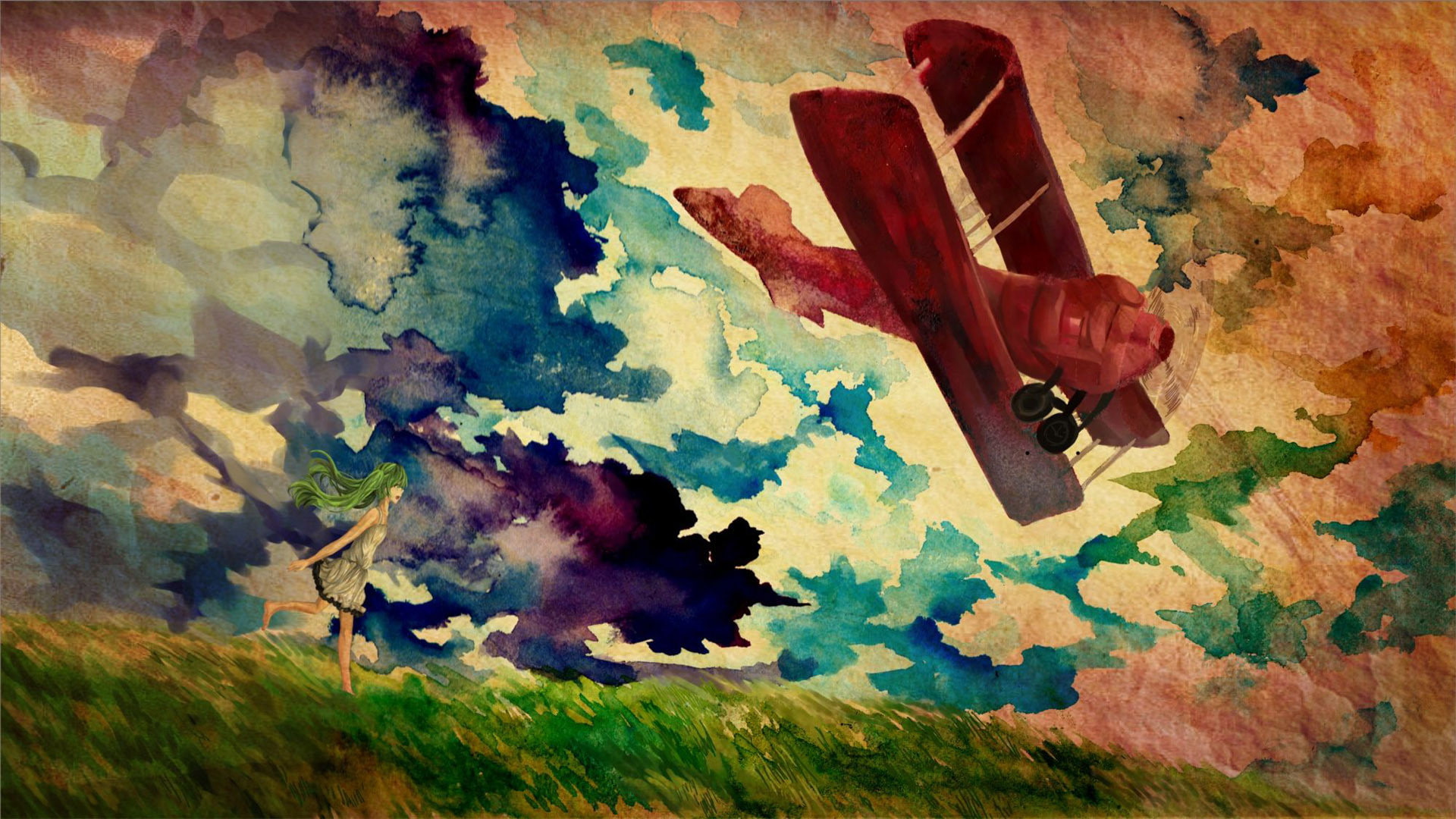 1080P, nime  Vocaloid  Hatsune Miku, HD Wallpaper