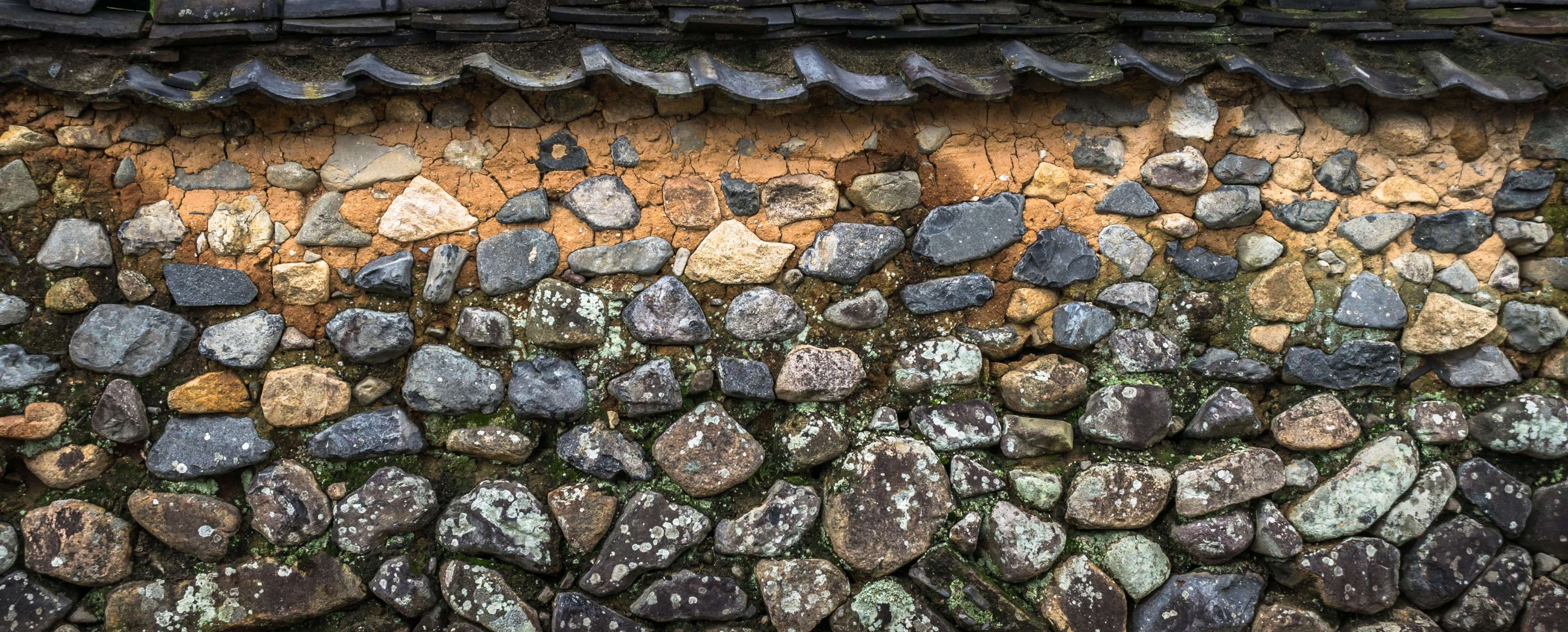 4K, textured, background, history, stone - object, wall, construction, republic of korea, texture, building exterior, damme, roof, pattern, stone material, HD Wallpaper