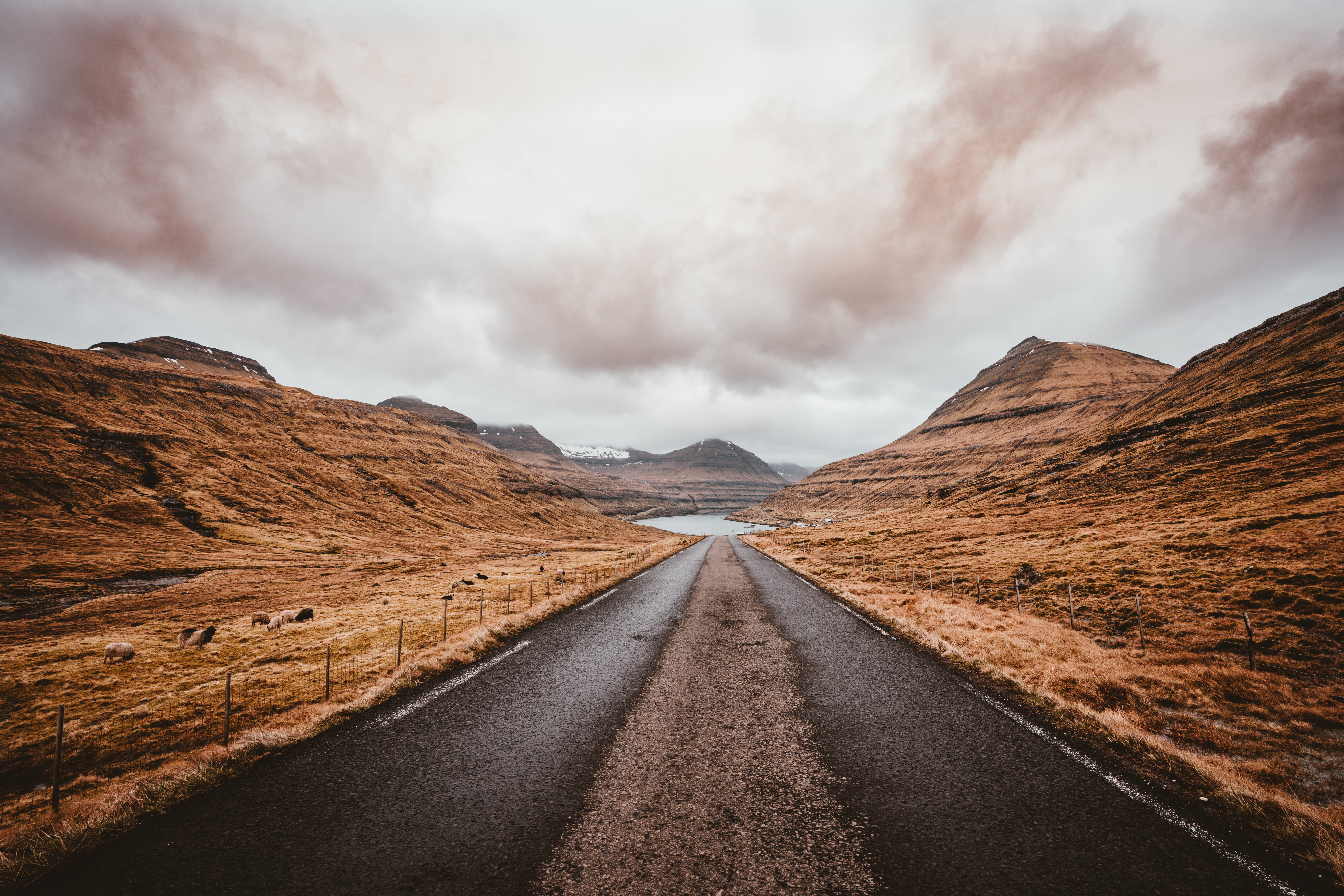 landscape, sky, cloud - sky, fog, scenics - nature, lake, no people, environment, transportation, countryside, mountains, 8K, rock, formation, remote, HD Wallpaper