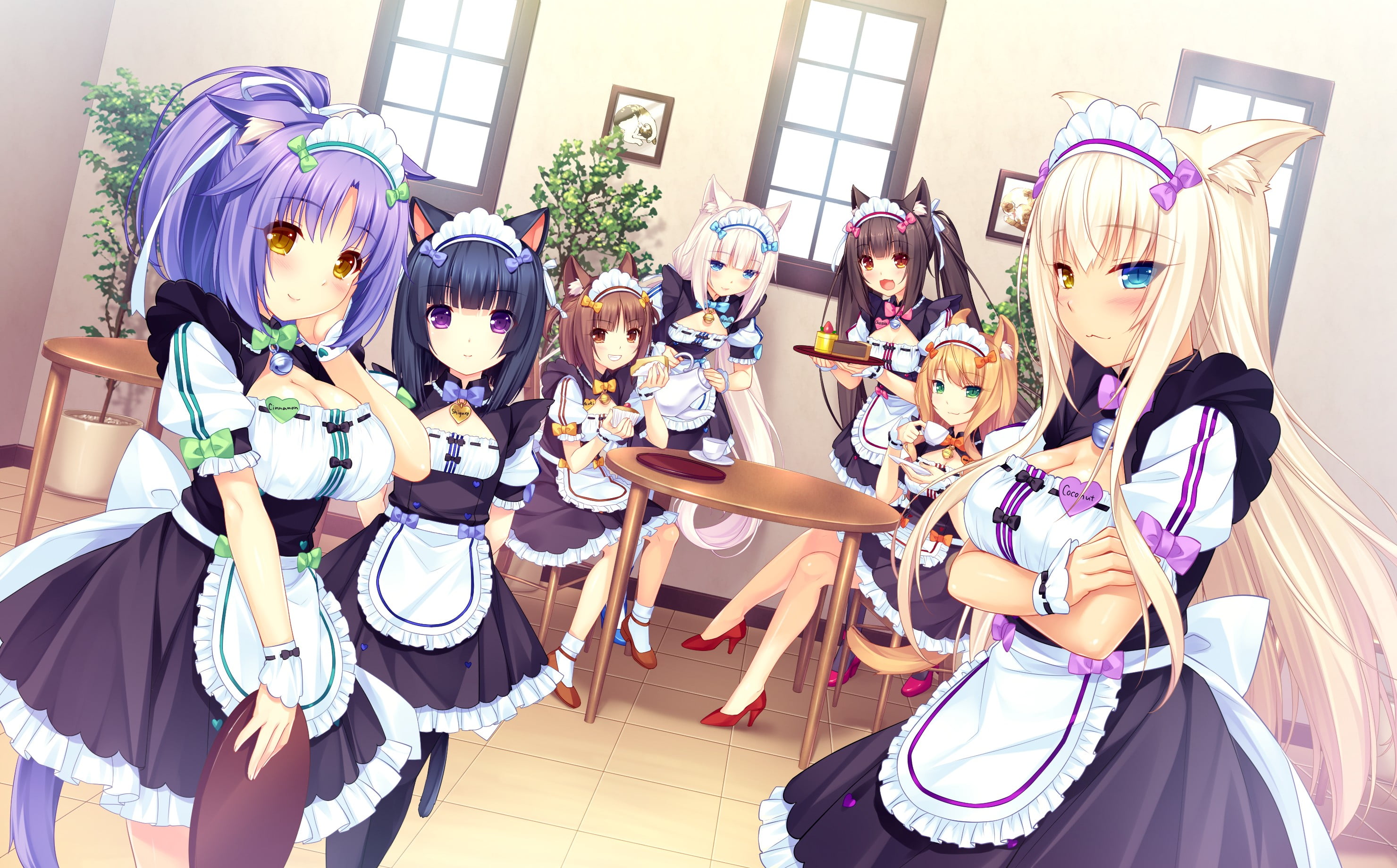 togetherness, women, celebration, beautiful woman, smiling, females, childhood, 2K, art and craft, Neko Para, hair, costume, clothing, adult, young adult, HD Wallpaper