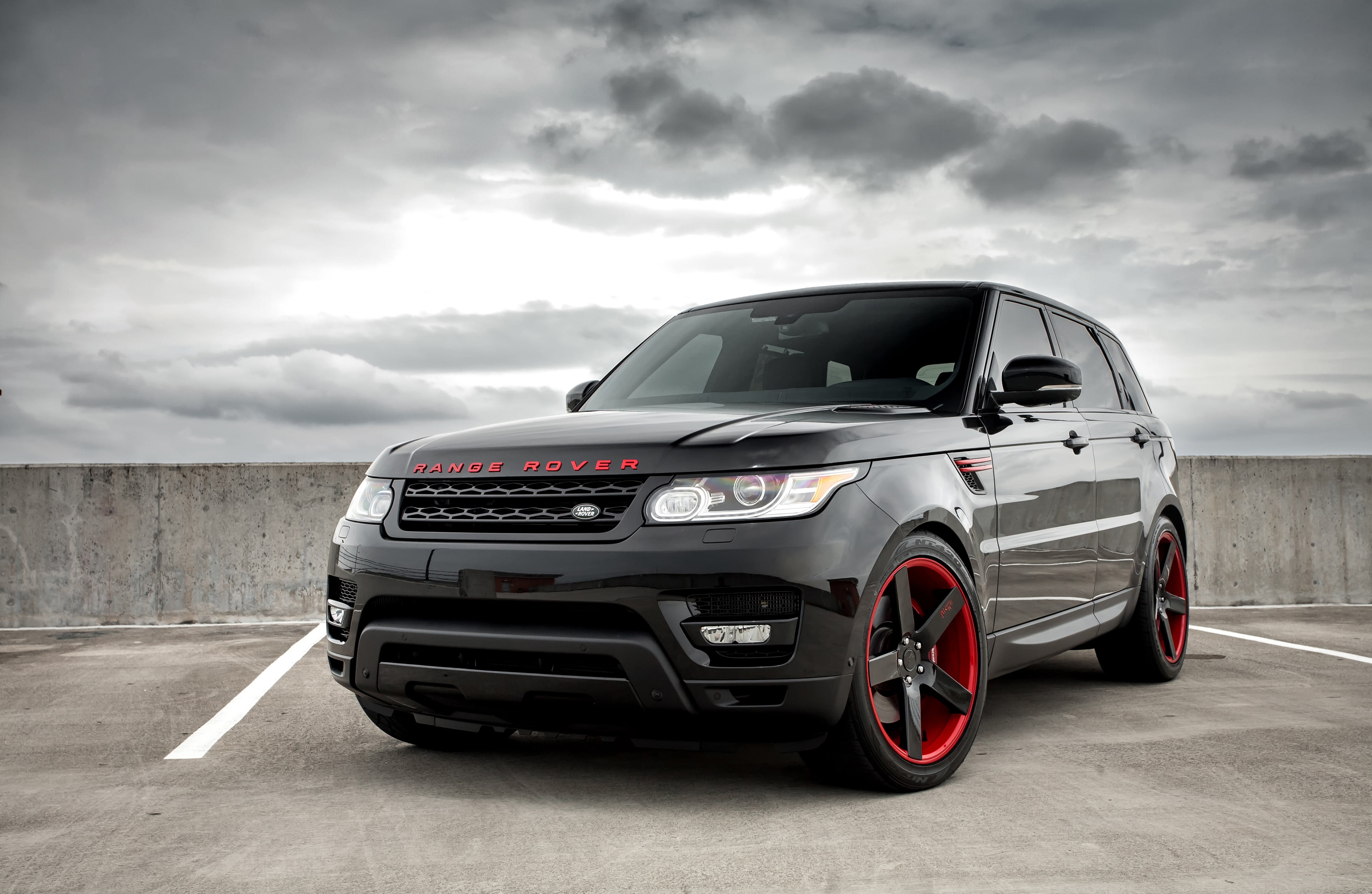 storm, speed, with, rover, sports car, cloud - sky, wheel, sky, range, wealth, day, grey, color, racecar, land, Niche wheels, outdoors, no people, matched, HD Wallpaper