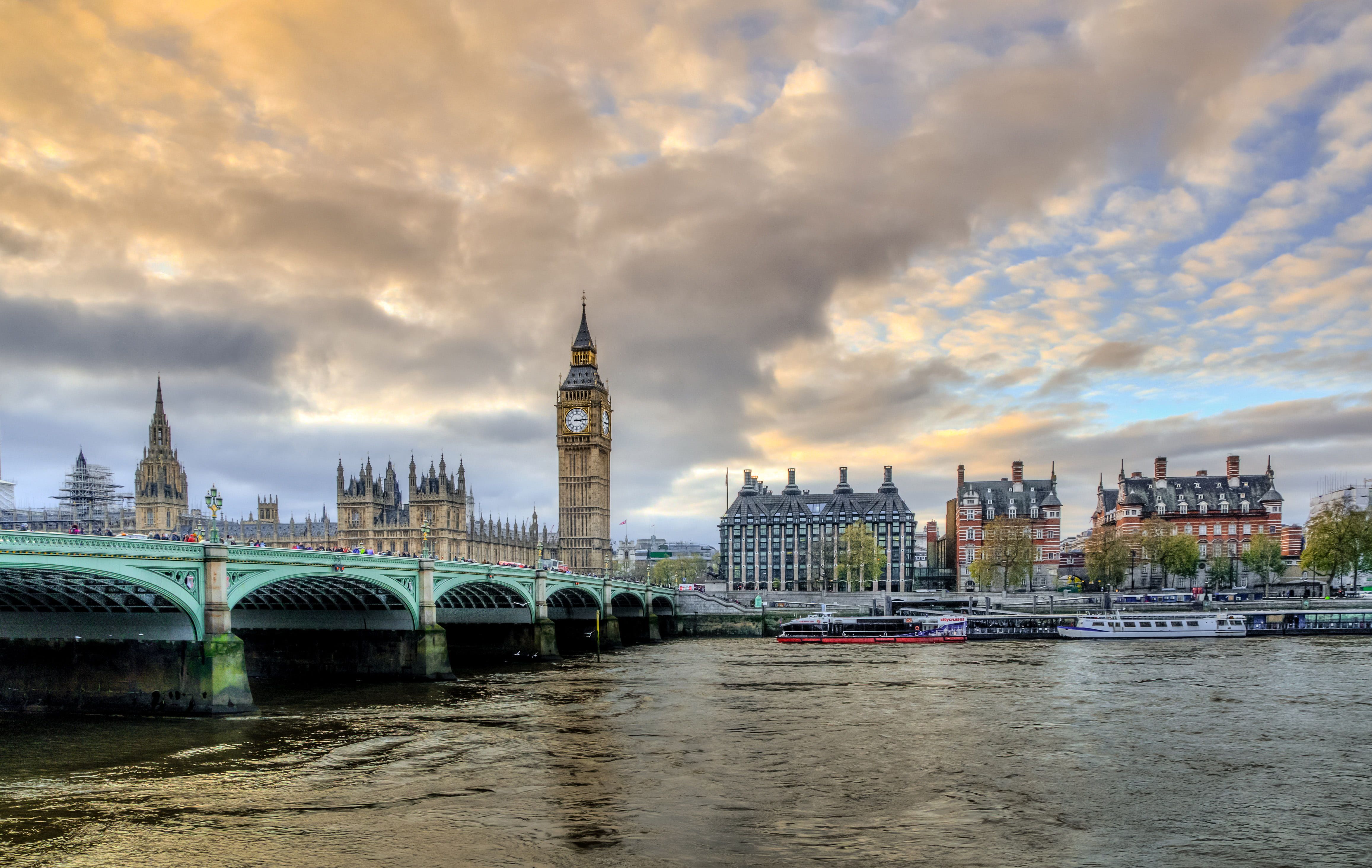 architecture, arch bridge, cityscape, urban Skyline, tourism, water, outdoors, Victoria Bridge, city Of Westminster, building, capital Cities, london - England, HD Wallpaper
