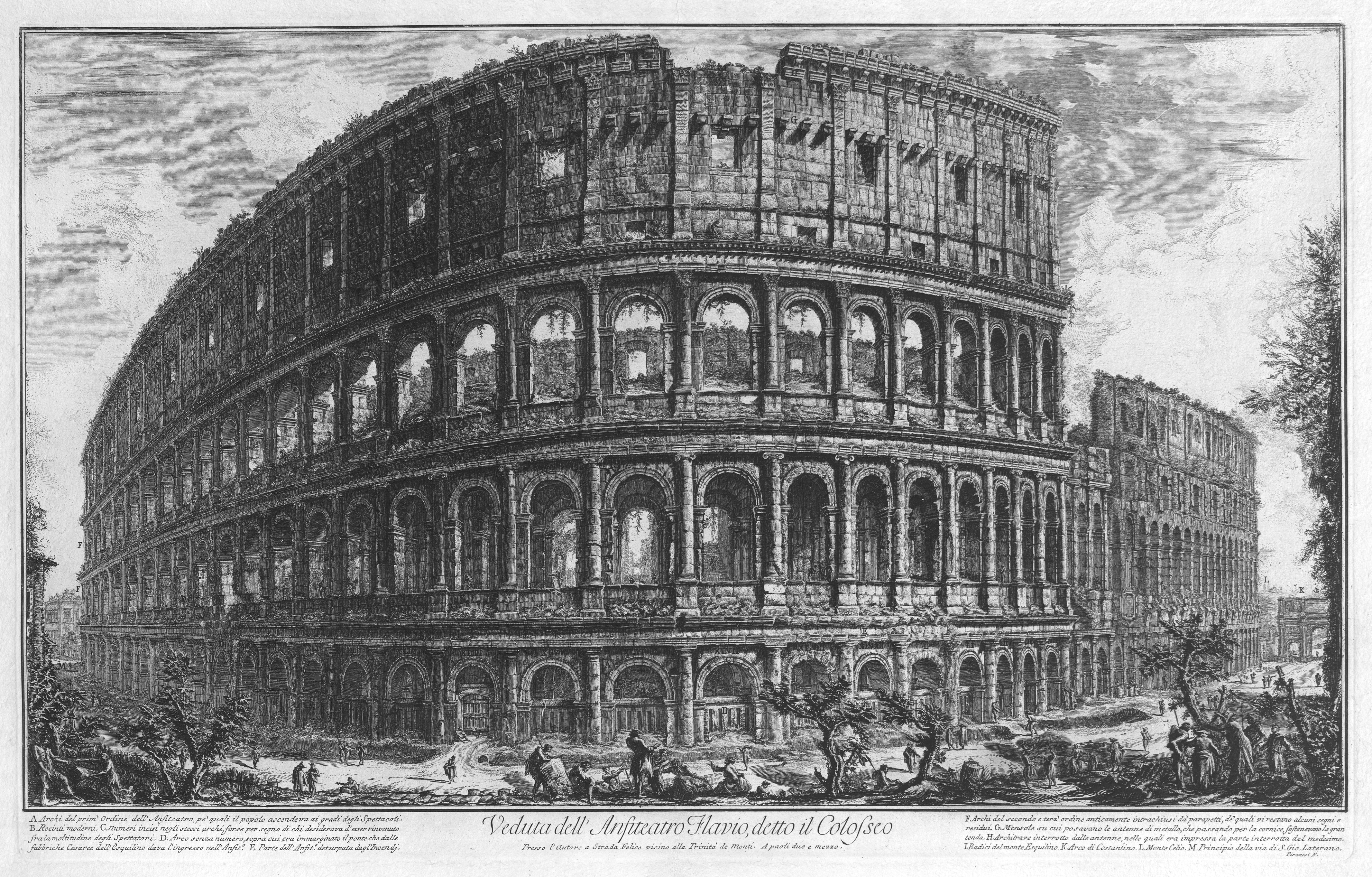 Artistic, Colosseum, Rome, 4K, Drawing, HD Wallpaper