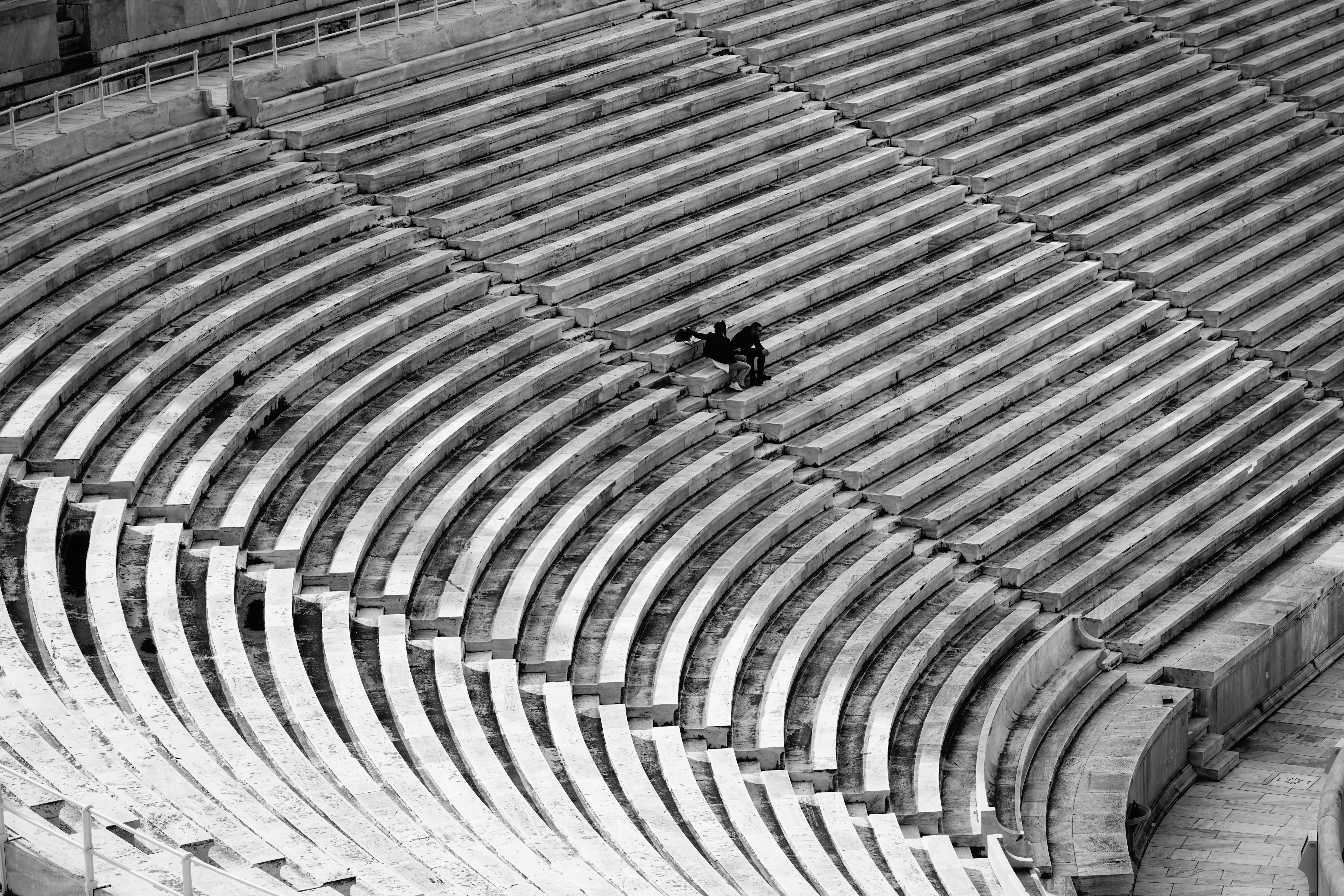 nature, vault ceiling, arena, amphitheater, the past, person, convention center, pillar, pattern, real people, stadium, built structure, bird, design, column, HD Wallpaper