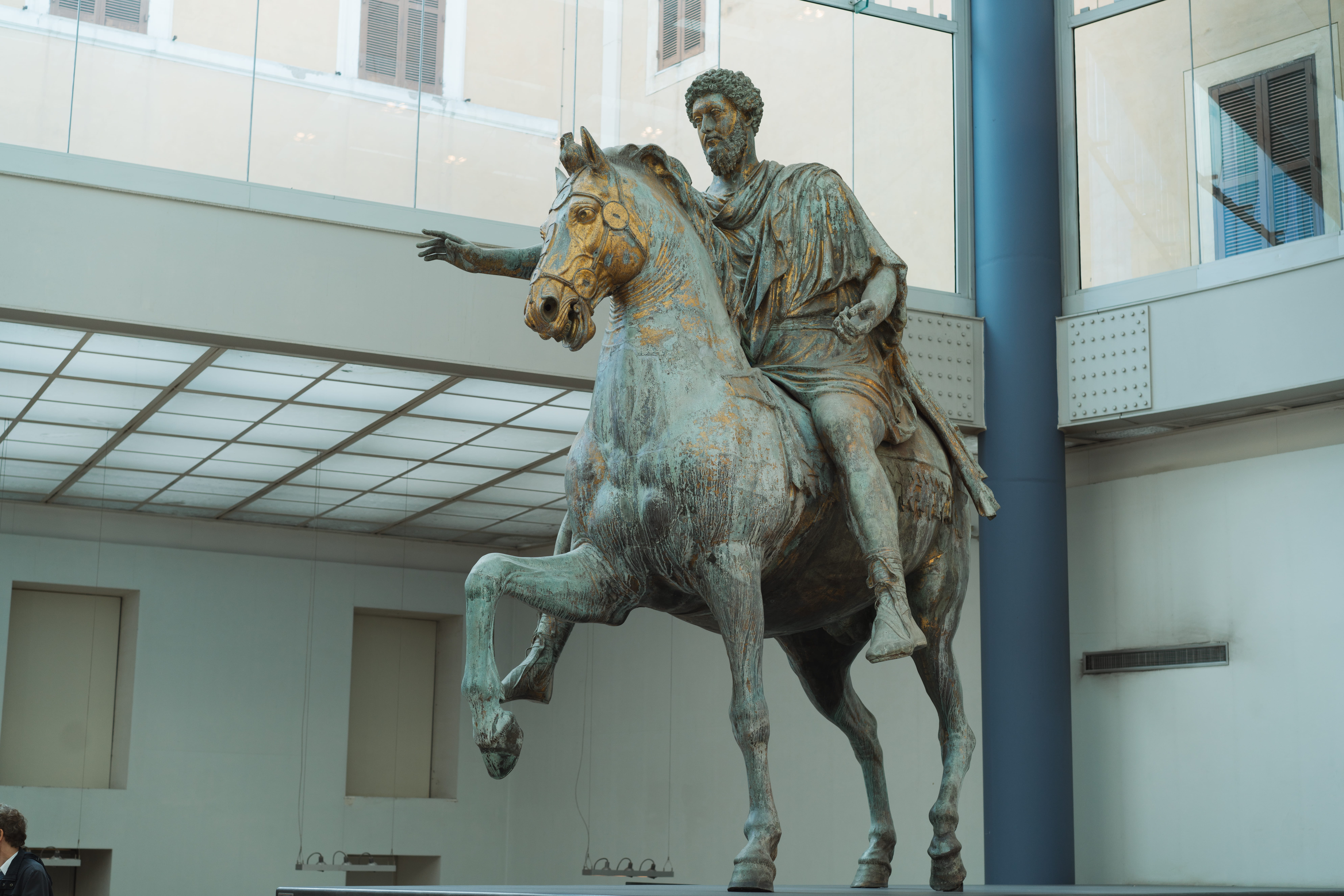 mammal, creativity, day, representation, craft, built structure, livestock, low angle view, art and craft, building exterior, history, capitoline museums, HD Wallpaper