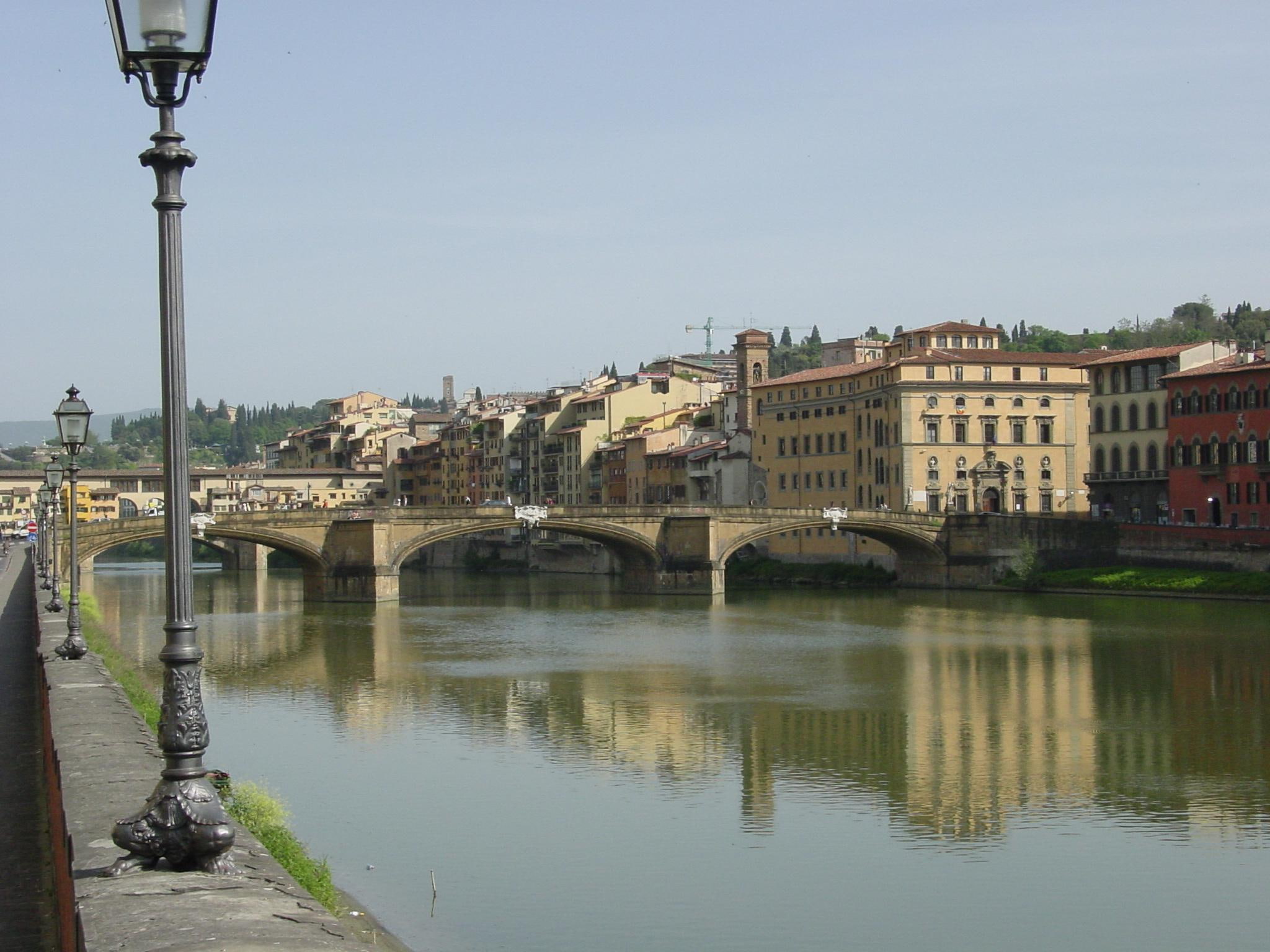 europe, 1080P, travel, river, italy, florence, 3d and abstract, HD Wallpaper