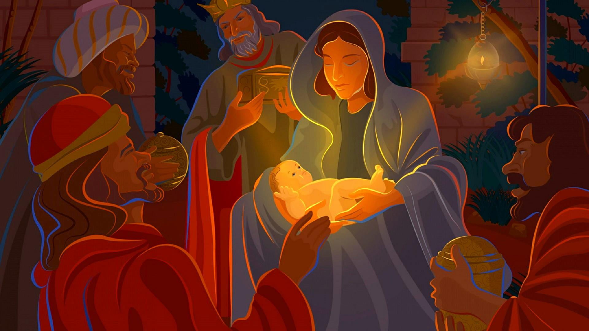 people, jesus christ, 1080P, women, christmas, party - social event, males, men, celebration, birth, lifestyles, real people, red, group of people, young adult, HD Wallpaper