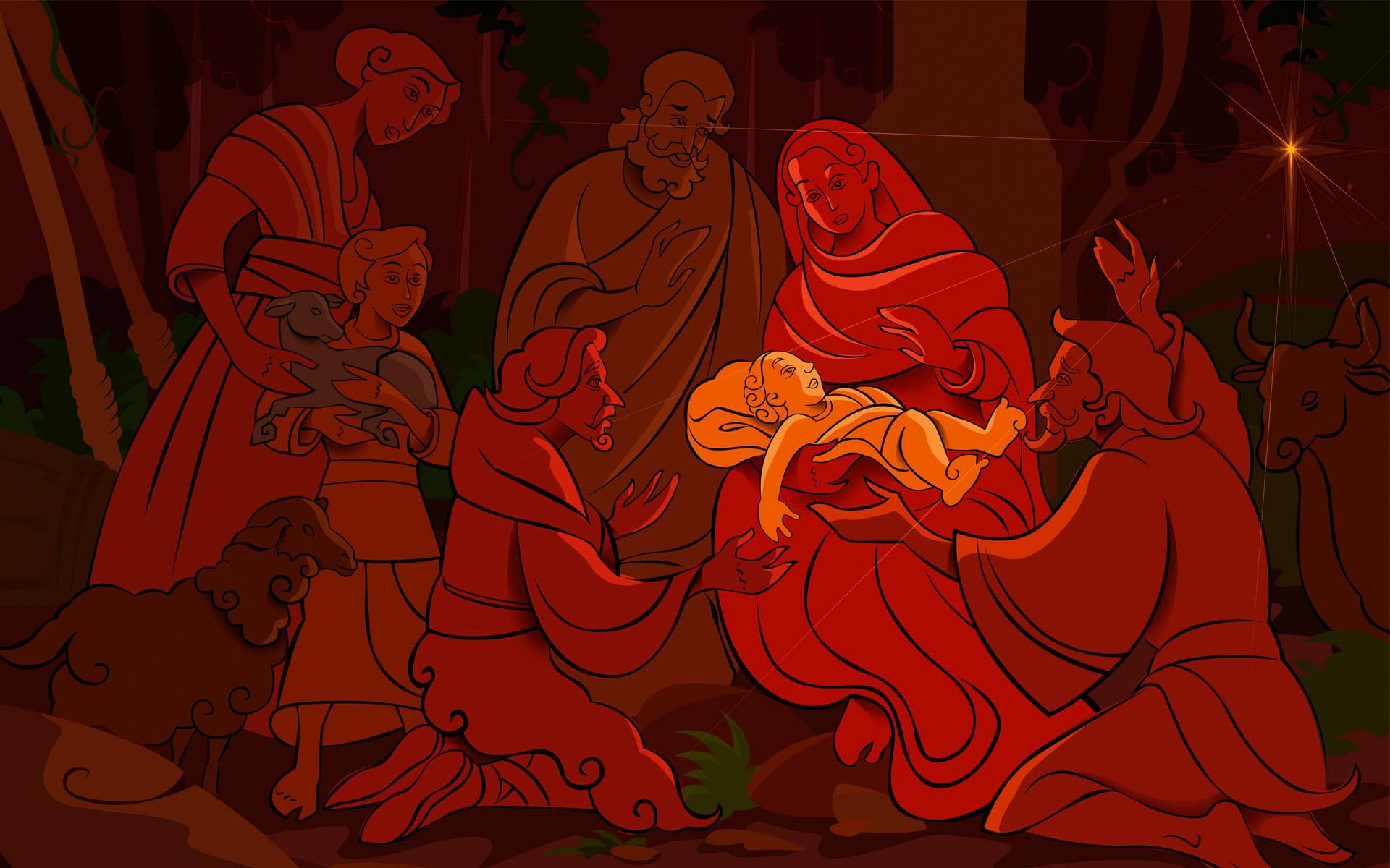 birth, christ, 1080P, celebrations, christmas, HD Wallpaper