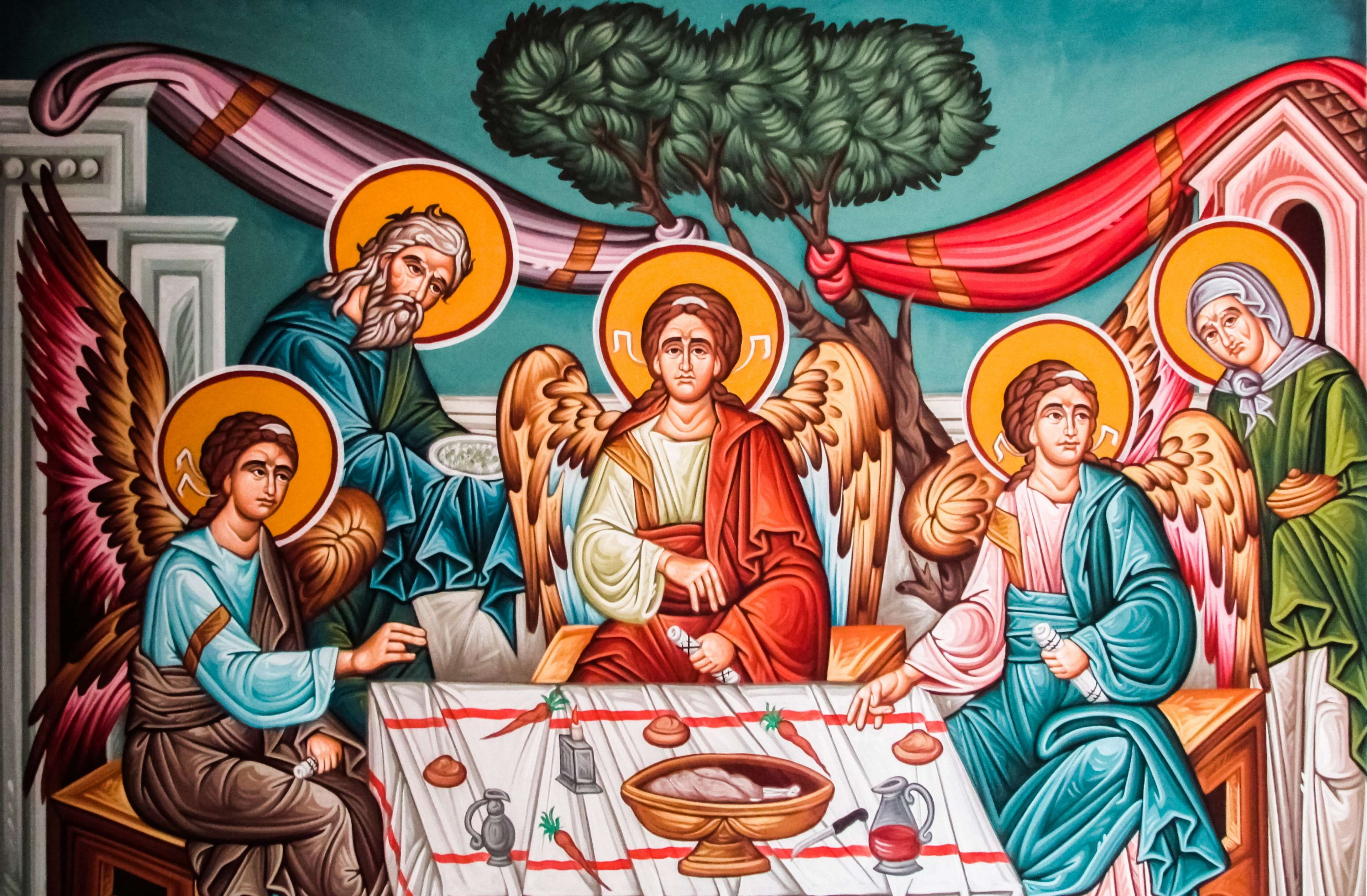 food and drink, group of people, fun, iconography, paralimni, church, cheerful, happiness, small group of people, cyprus, food, women, emotion, people, HD Wallpaper