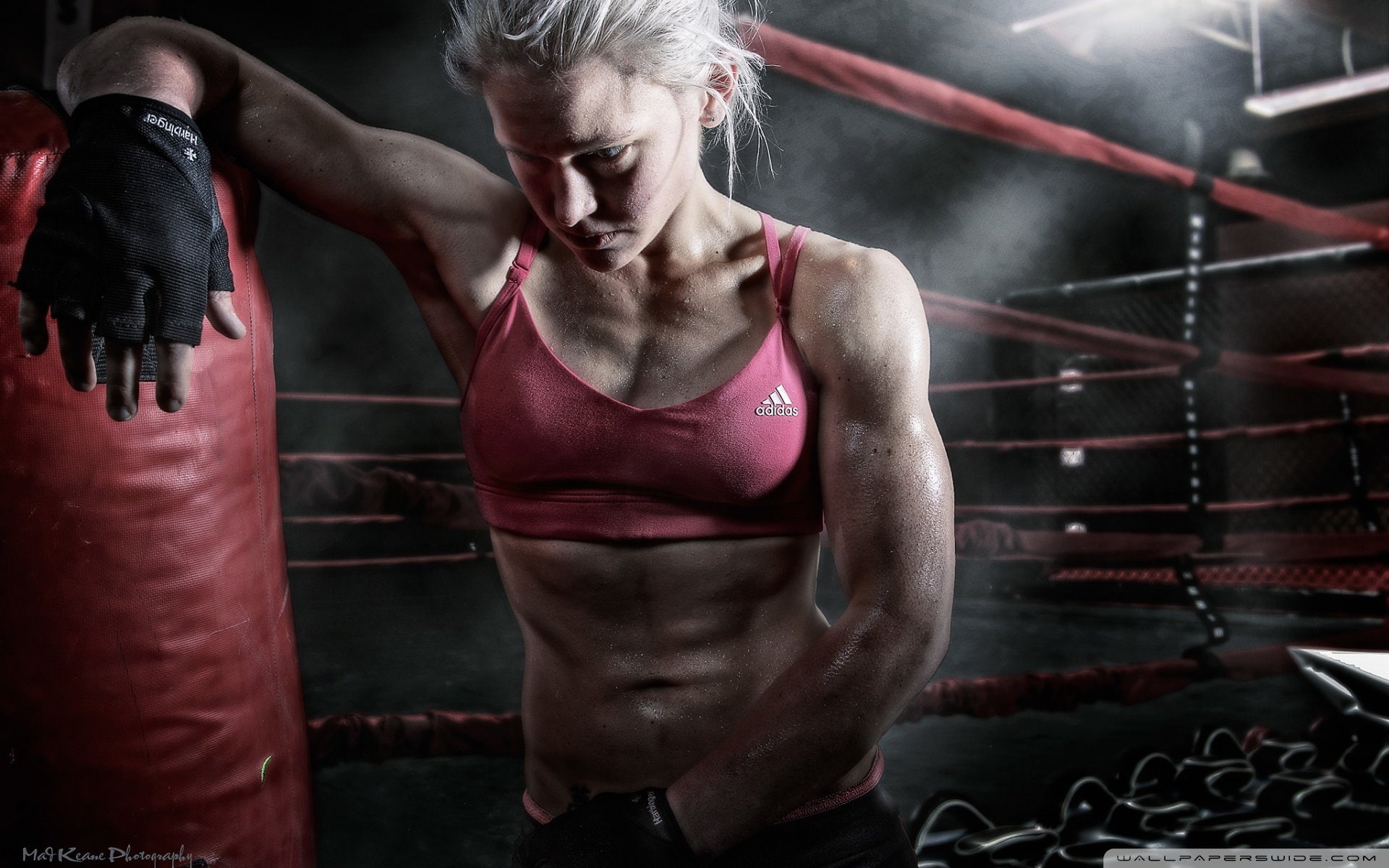 fighting, and, never, keep, 1080P, surrender--1920x1200, HD Wallpaper