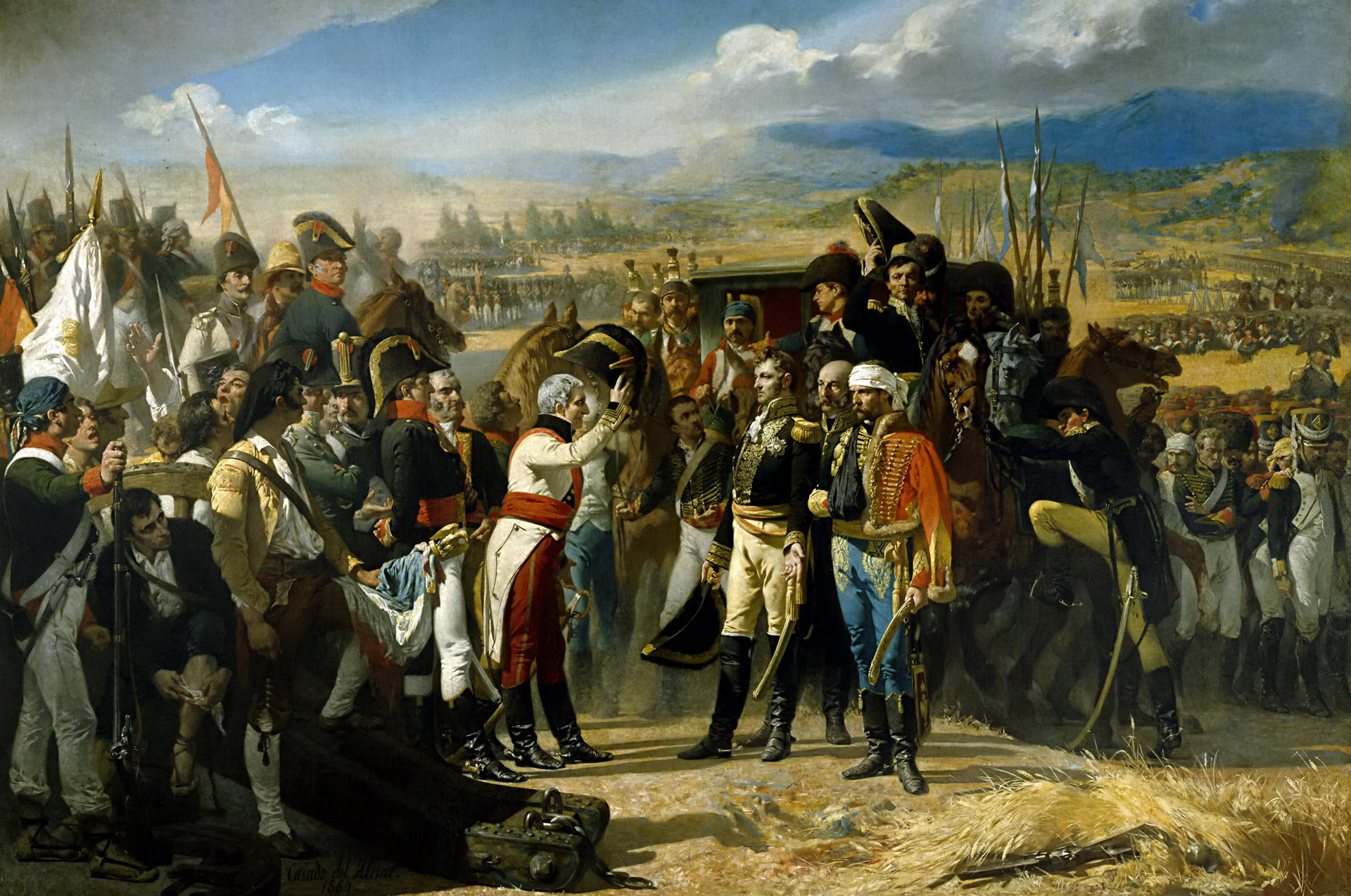 1080P, picture, war, people, The Surrender Of Bailén, Jose Casado del Alisal, HD Wallpaper