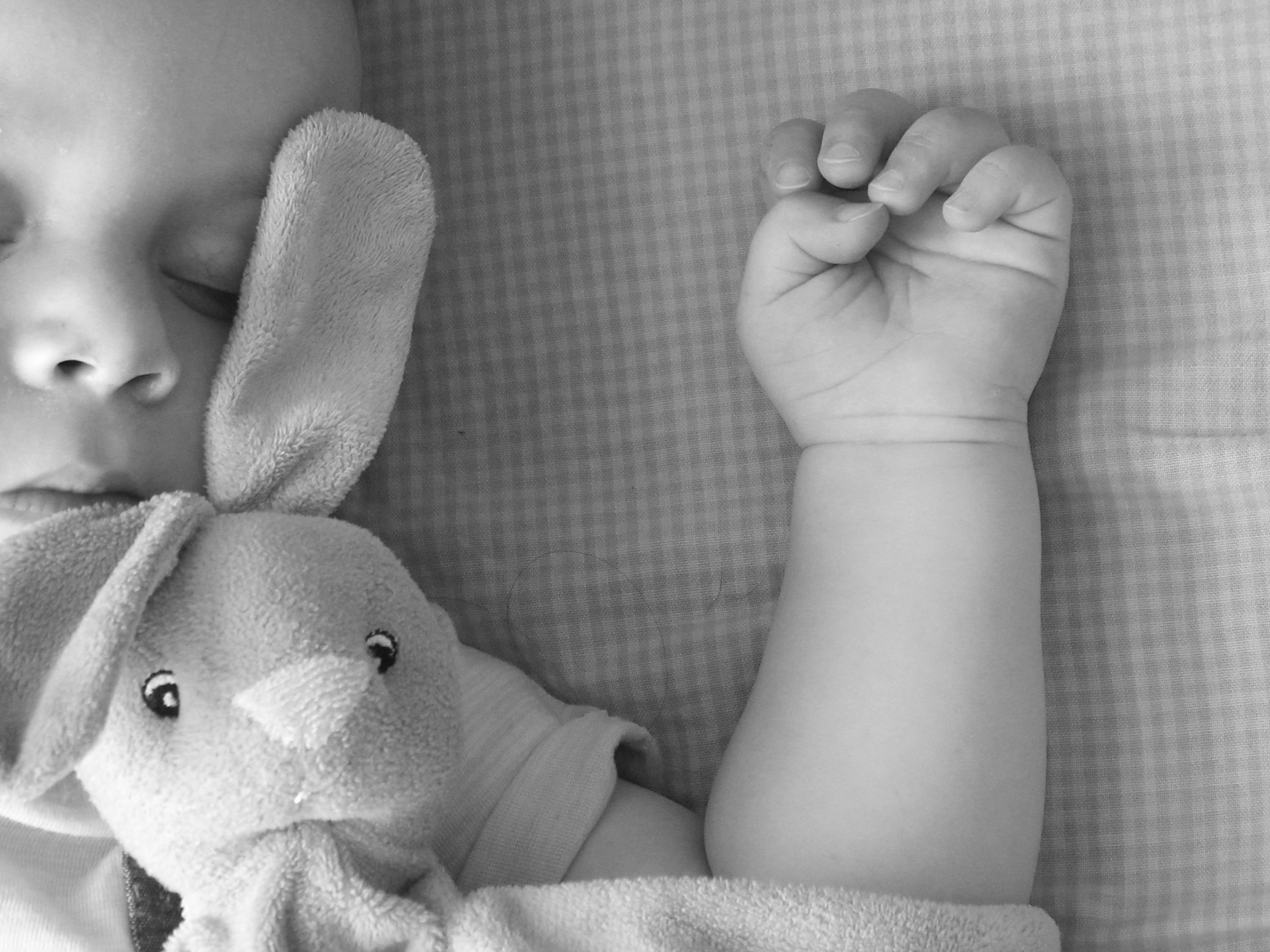 child, photo, small child, newborn, sleeping, childhood, furniture, surrender, lying down, body part, black white, hand tool, babyhood, grayscale, 5K, HD Wallpaper