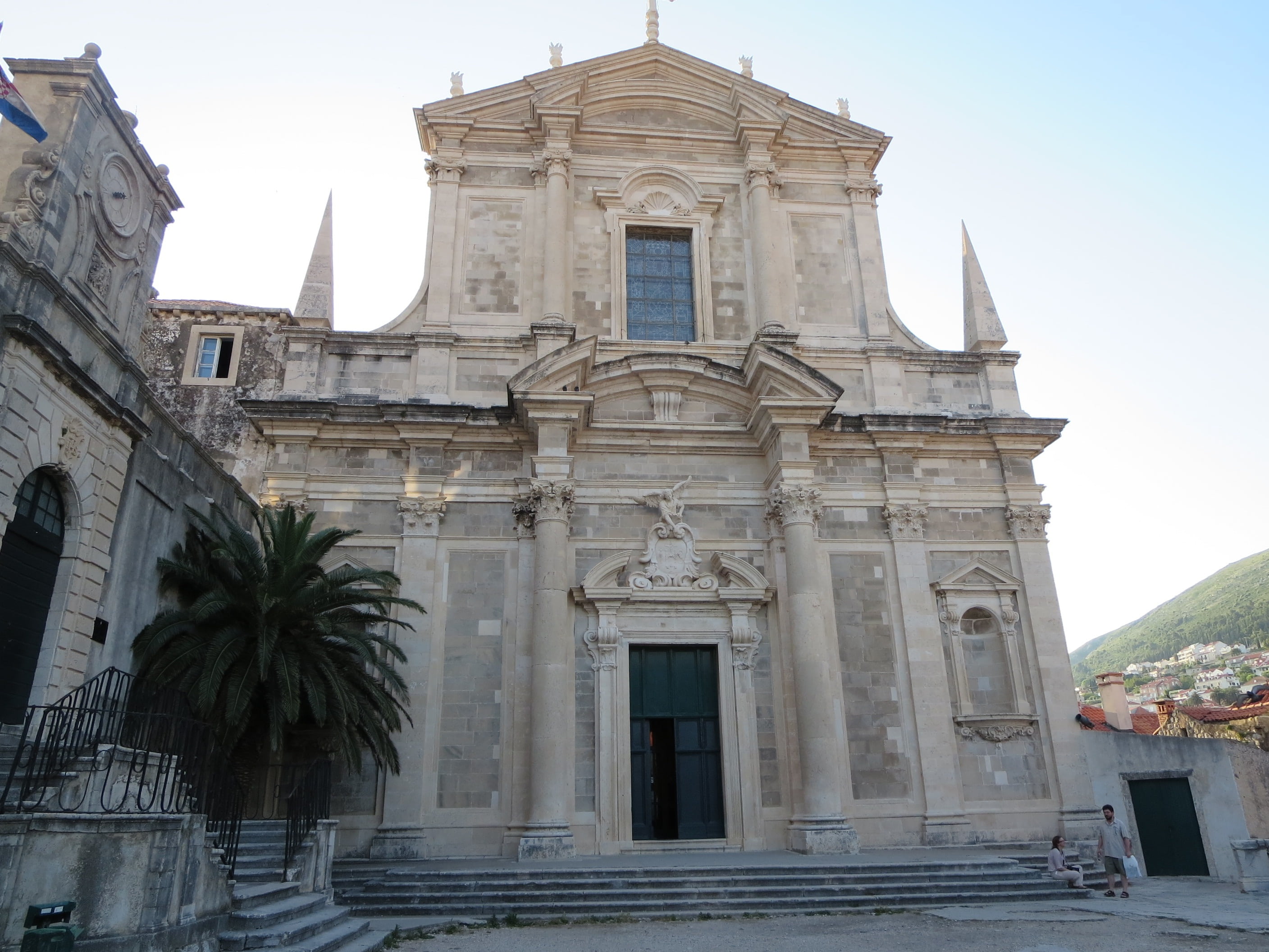 religion, city, sky, church, dubrovnik, day, the past, building exterior, architecture, no people, history, low angle view, 2K, st ignatius, croatia, facade, HD Wallpaper